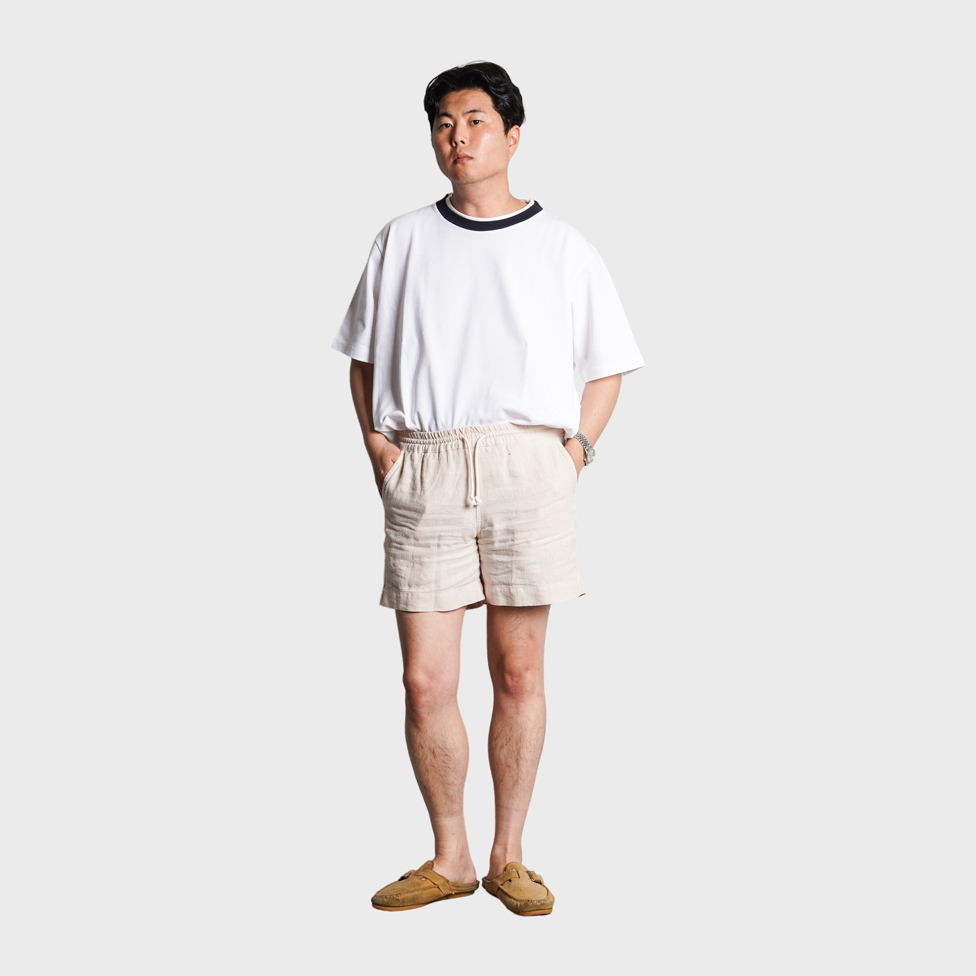 J.PRESS - RINGER T-SHIRTS(KANOKO) - White