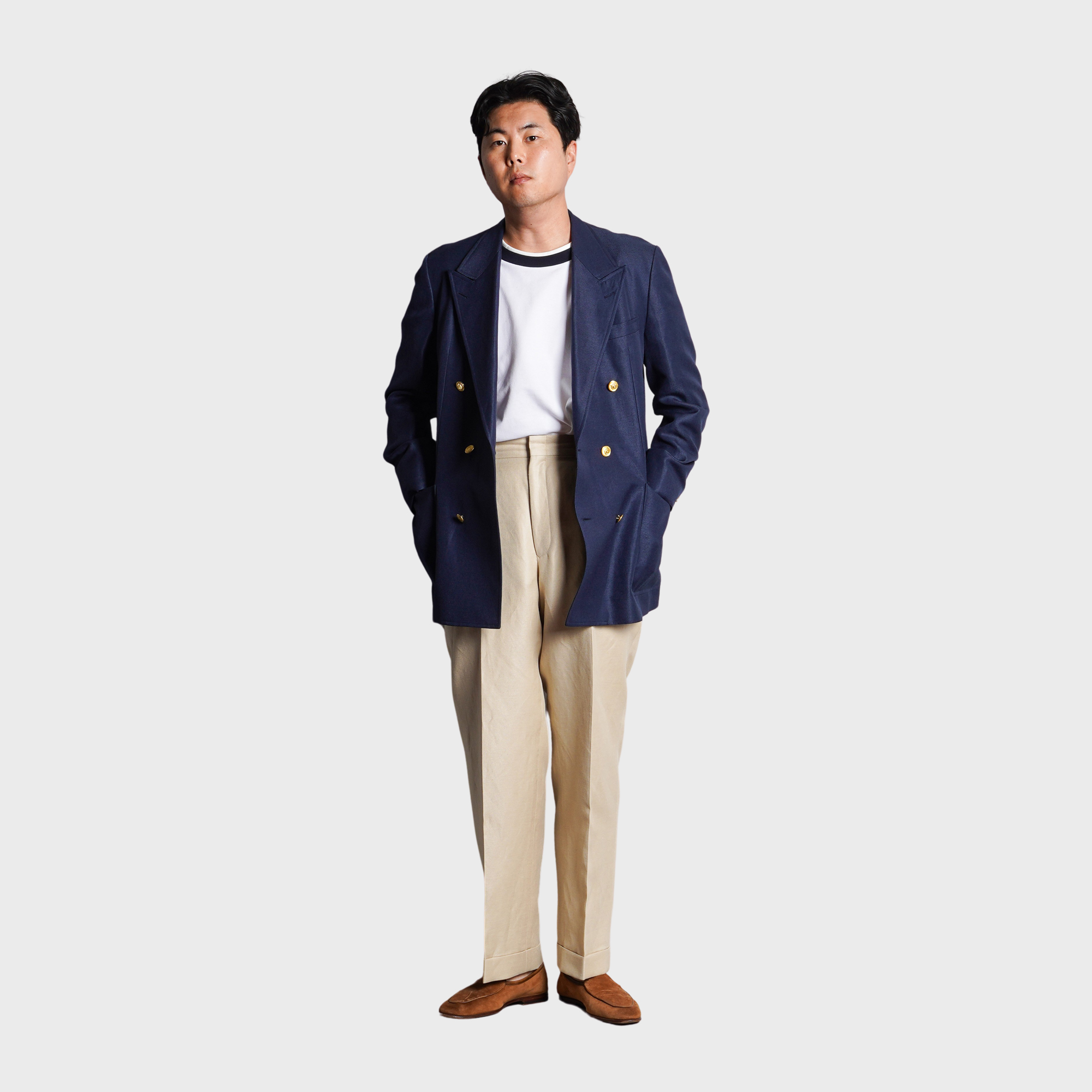 J.PRESS - RINGER T-SHIRTS(KANOKO) - White