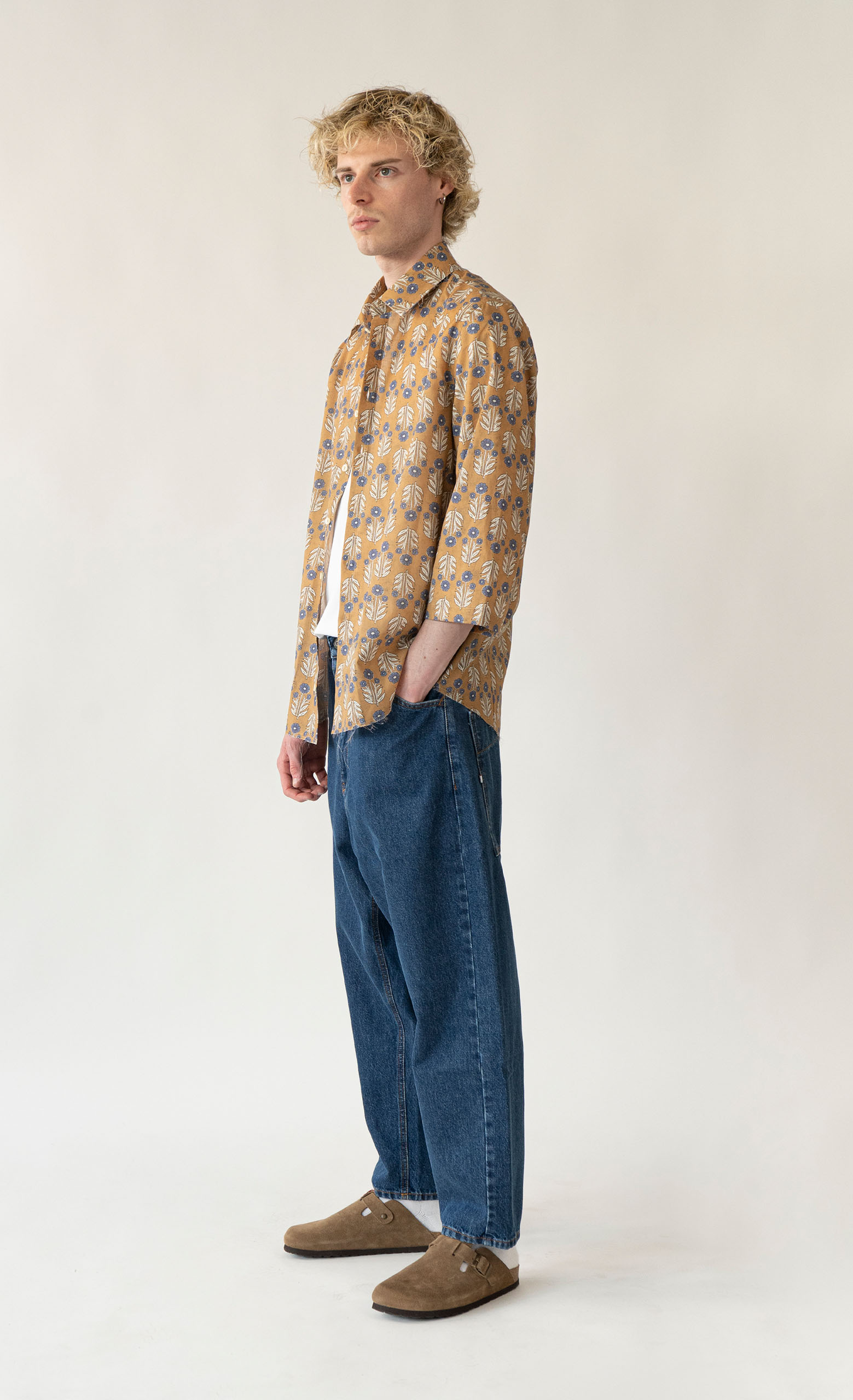 Wooden - Camicia in Viscosa - Brown Flower