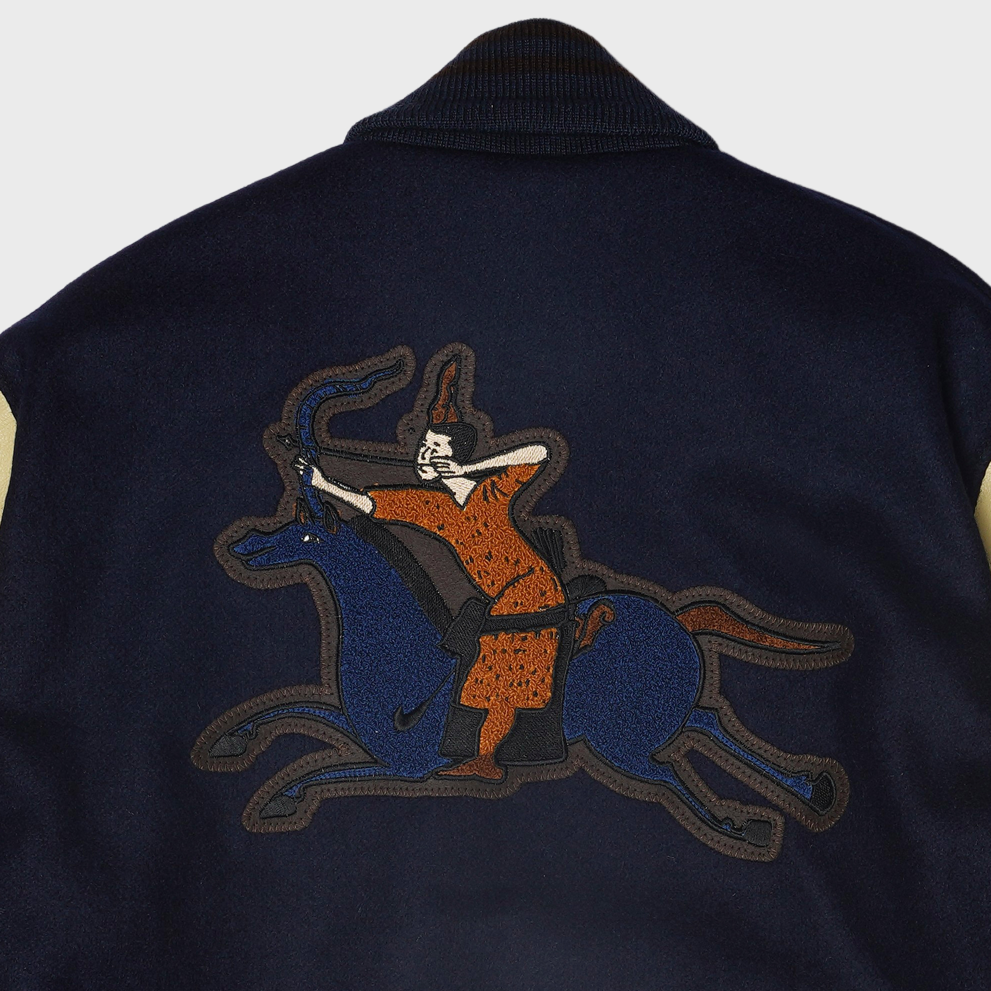 [PREORDER] [Settlemier's X Sonai X 고구려 고분 벽화] SETTLEMIER'S JACKETS - SR-1 Varsity Navy & Bone