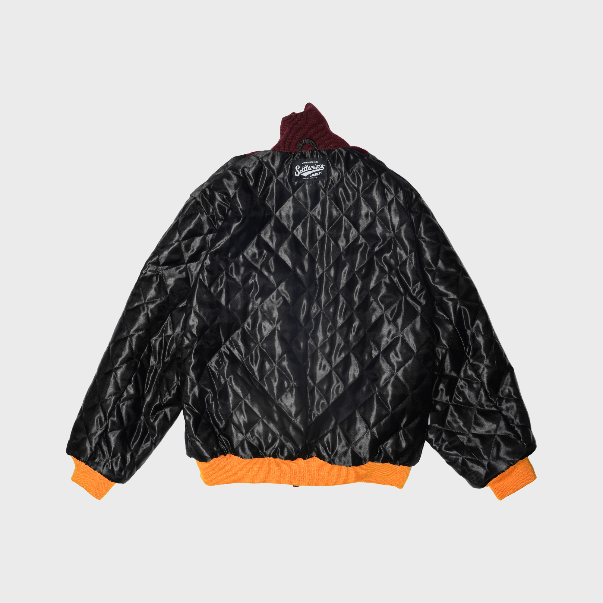 [PREORDER] SETTLEMIER'S JACKETS - SR-1 Varsity Maroon & Maroon with a Full Quilt Lining