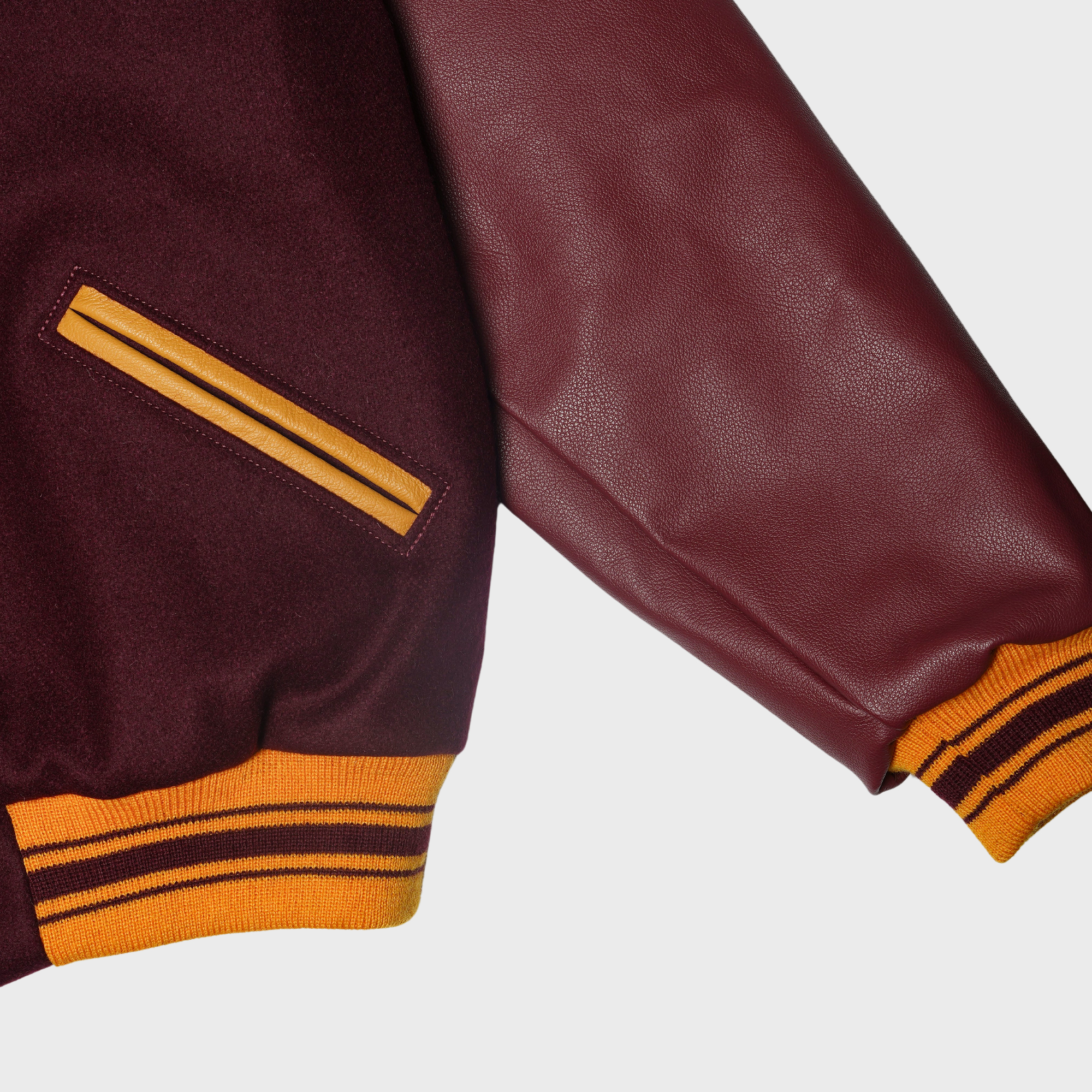[PREORDER] SETTLEMIER'S JACKETS - SR-1 Varsity Maroon & Maroon with a Full Quilt Lining