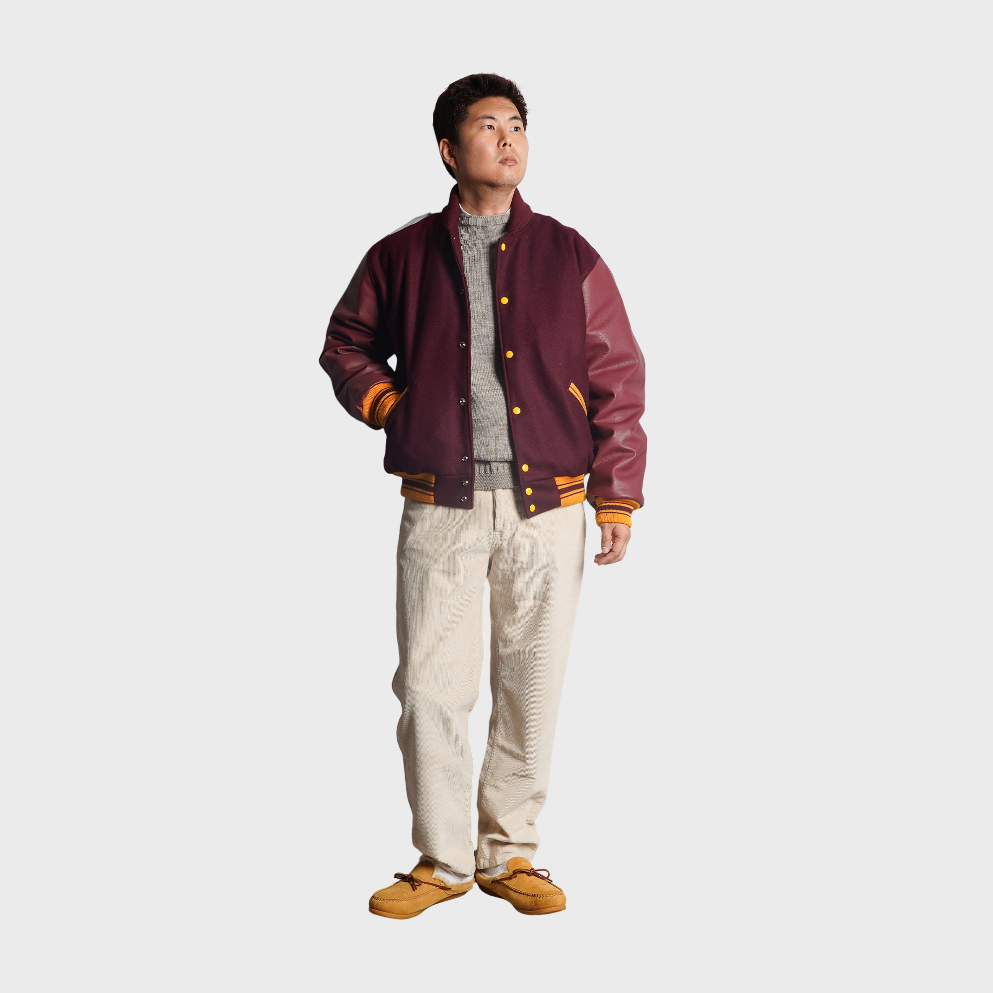 [PREORDER] SETTLEMIER'S JACKETS - SR-1 Varsity Maroon & Maroon with a Full Quilt Lining