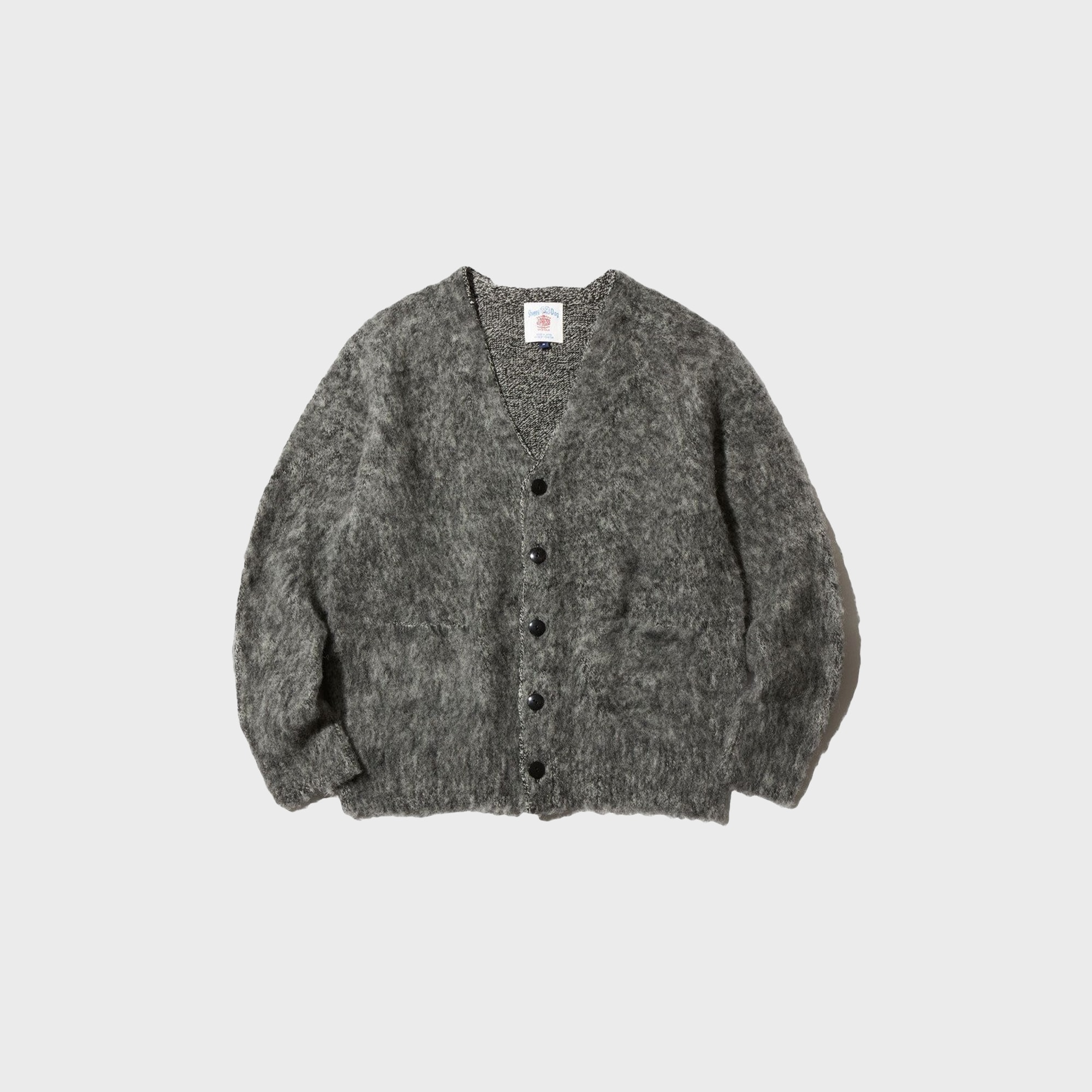 J.PRESS -﻿ ﻿SHAGGY DOG SADLE CARDIGAN - Gray