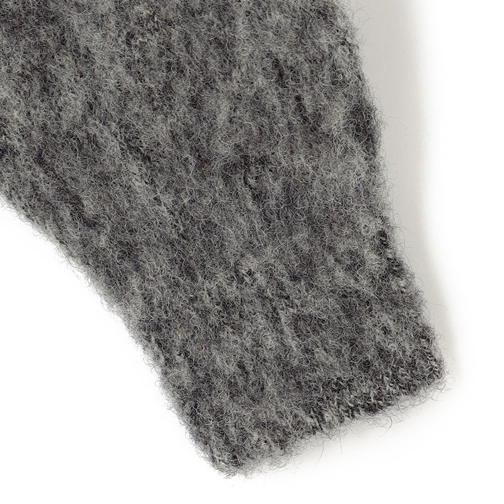 J.PRESS -﻿ ﻿SHAGGY DOG SADLE CARDIGAN - Gray