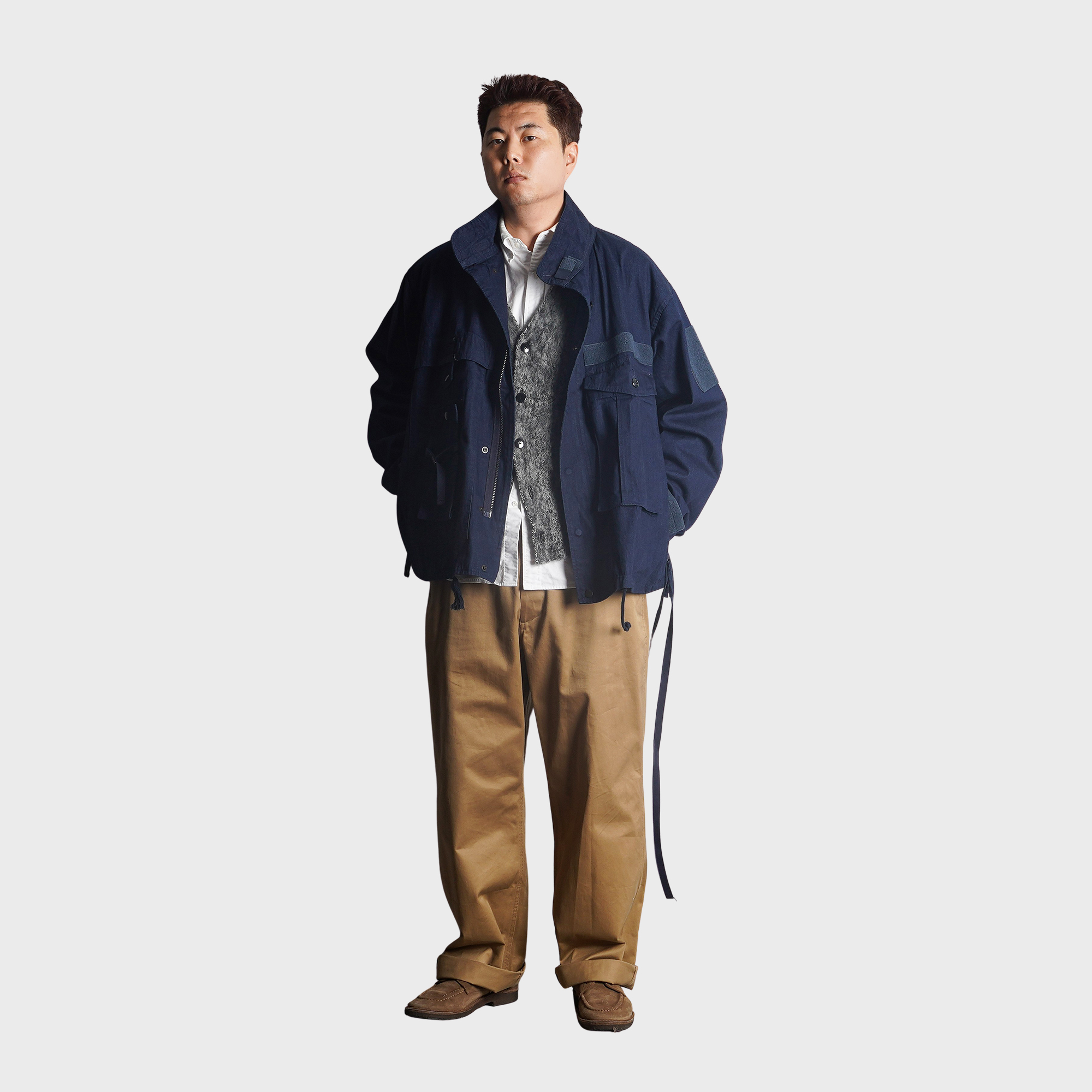 H.UNIT(MOBTARIA) -﻿ M72 Denim Field jacket-D/01