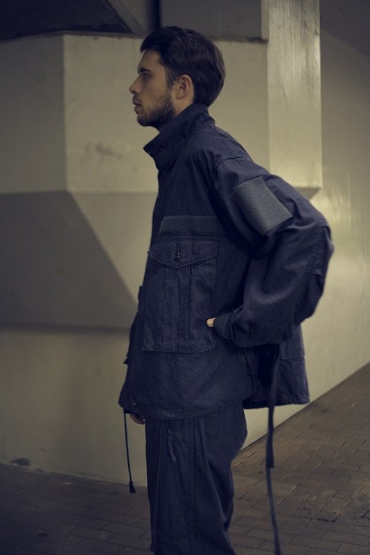 H.UNIT(MOBTARIA) -﻿ M72 Denim Field jacket-D/01