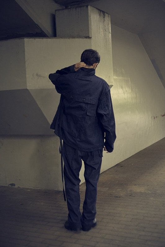 H.UNIT(MOBTARIA) -﻿ M72 Denim Field jacket-D/01