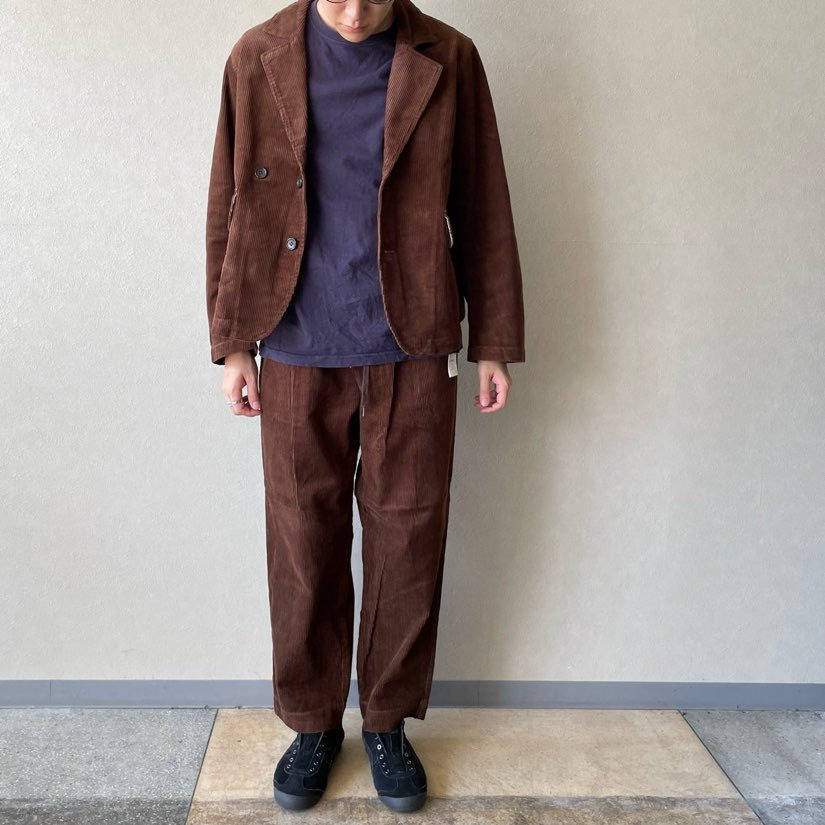 H.UNIT -﻿ H-JK021 - Brown Corduroy Easy Jacket