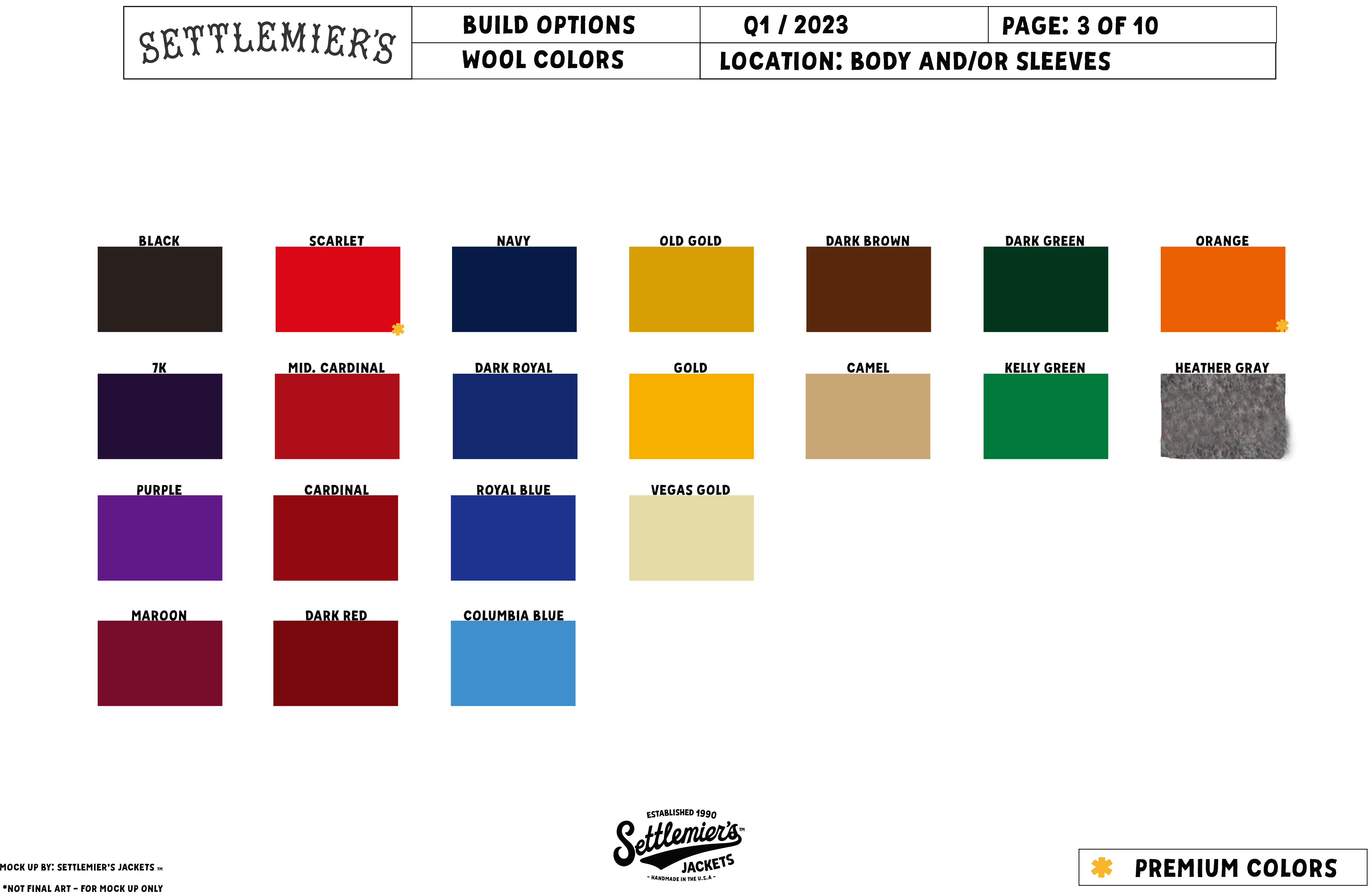 [PREORDER] SETTLEMIER'S JACKETS - Custom Order