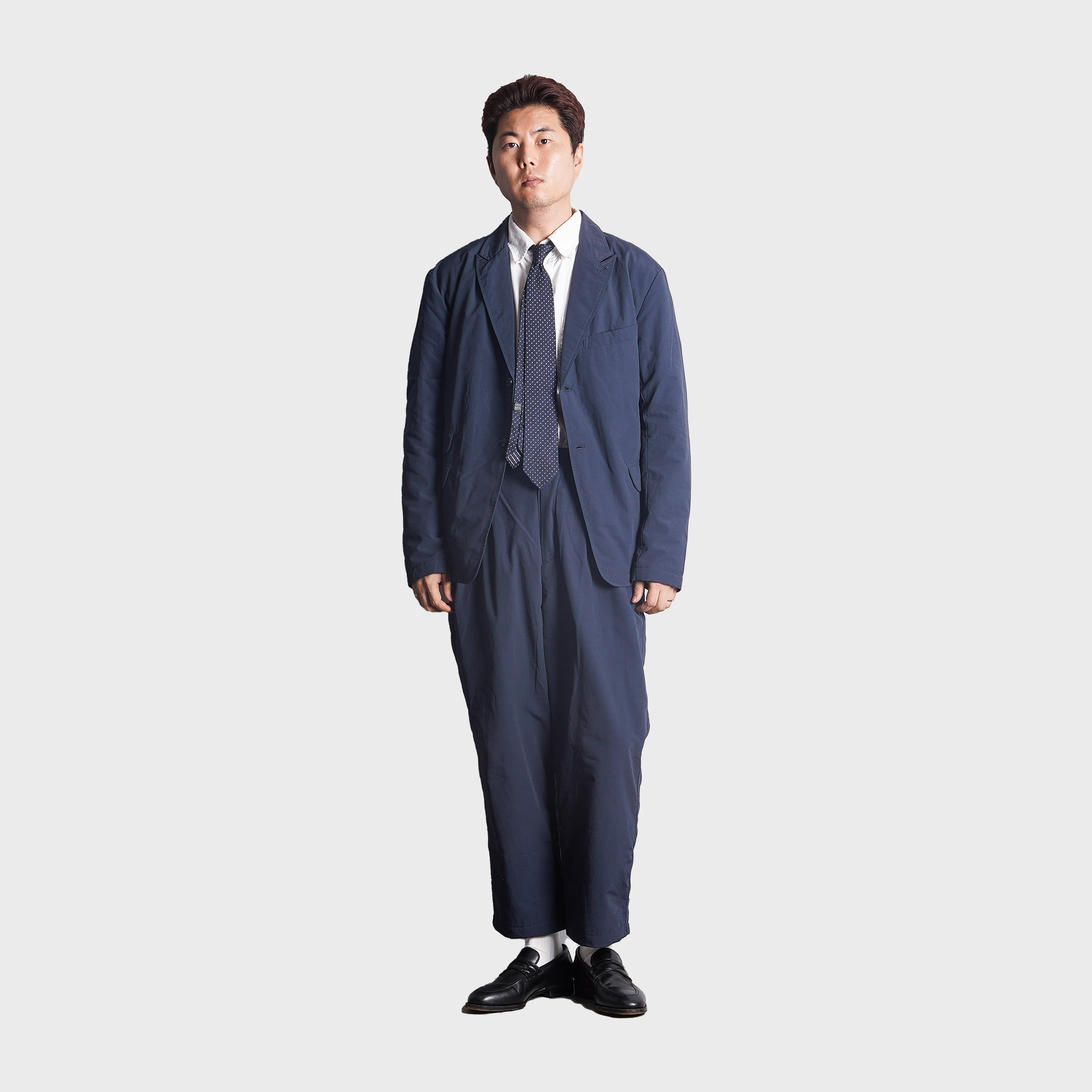 [ArcurI X Sonai] E18 155-1 - Navy&White Small Dot