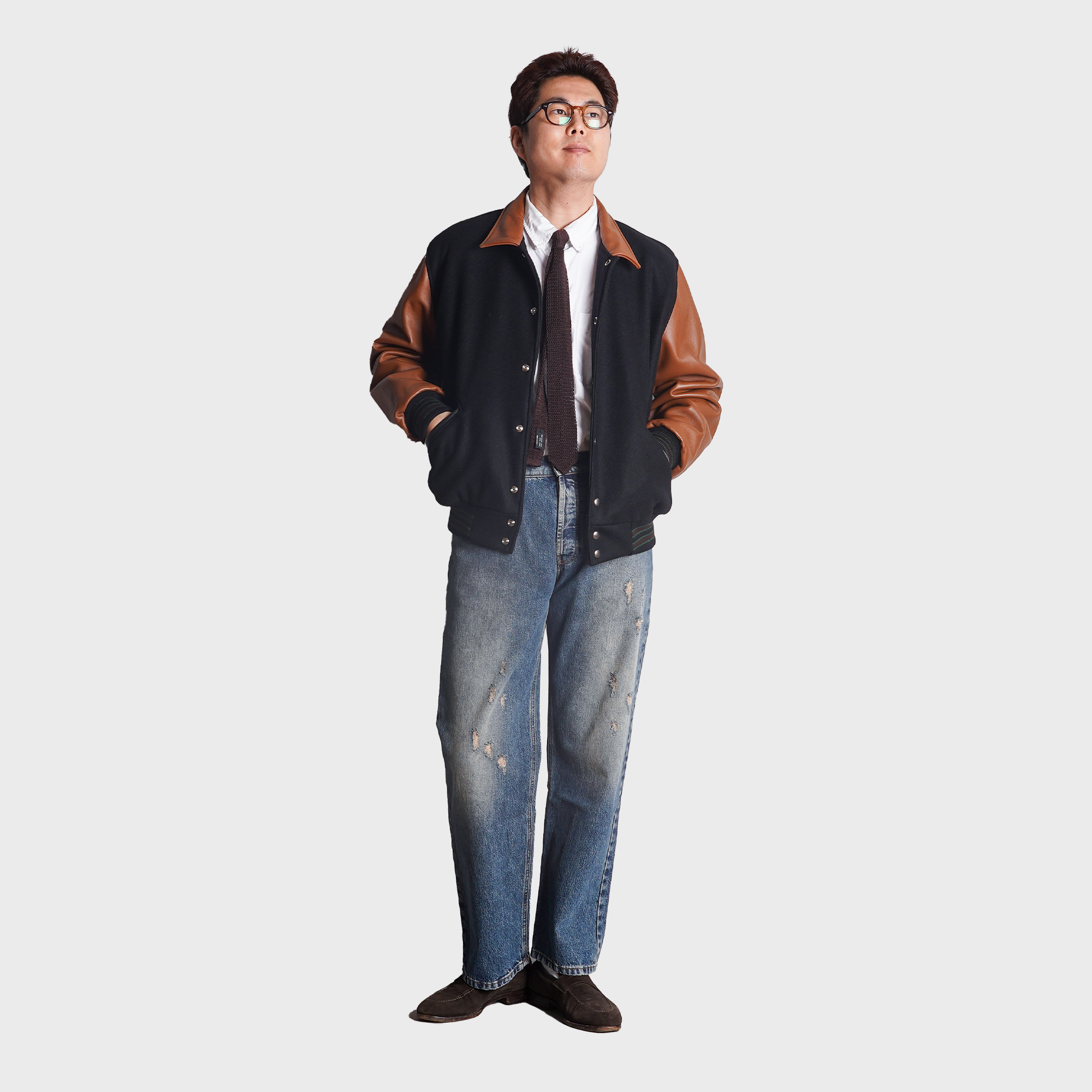 [ArcurI X Sonai] KNITTED - LONTRA8 -Brown Solid