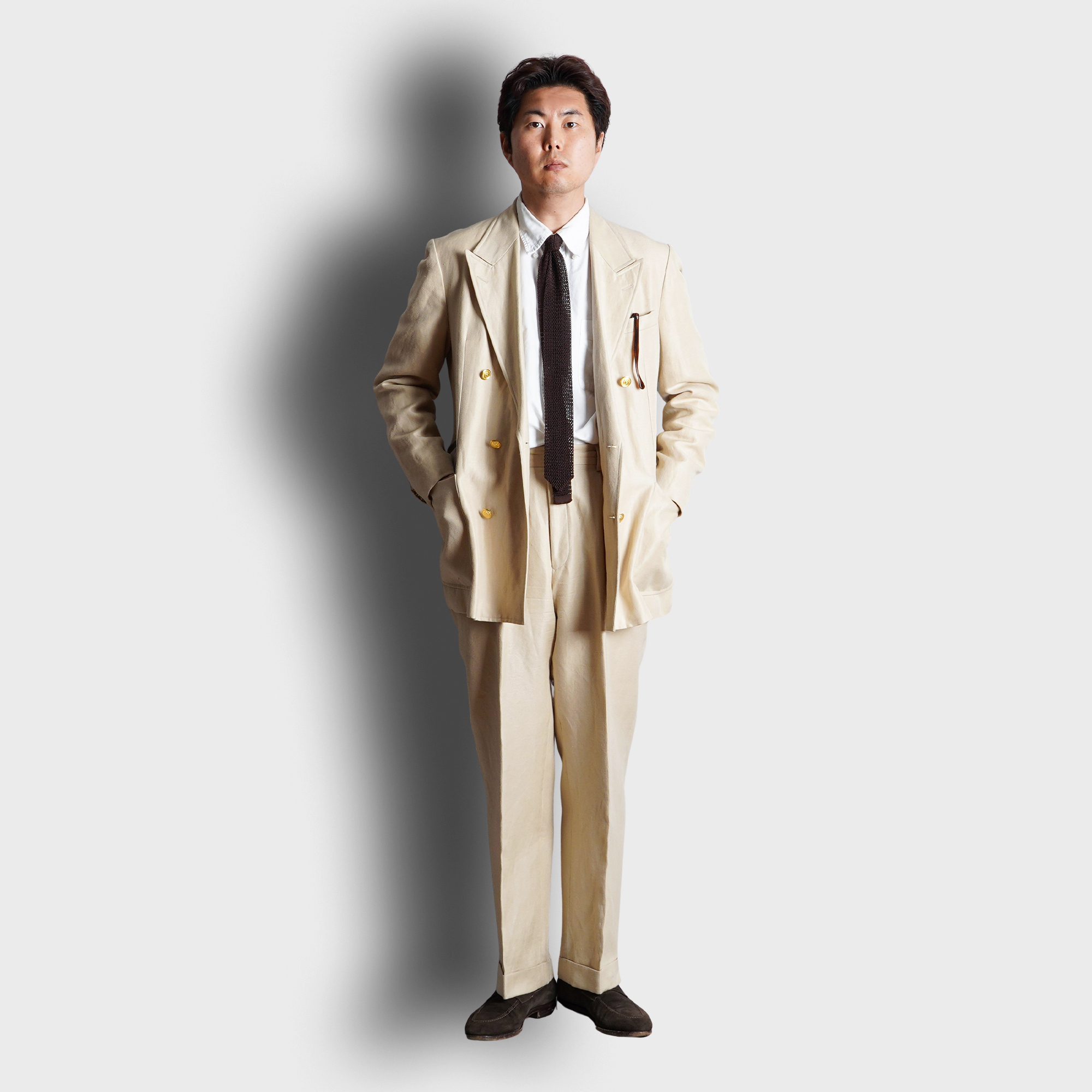 [ArcurI X Sonai] KNITTED - LONTRA8 -Brown Solid