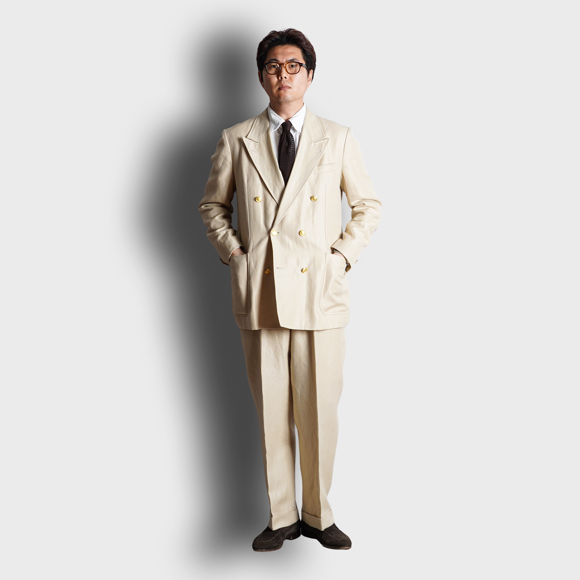[ArcurI X Sonai] KNITTED - LONTRA8 -Brown Solid