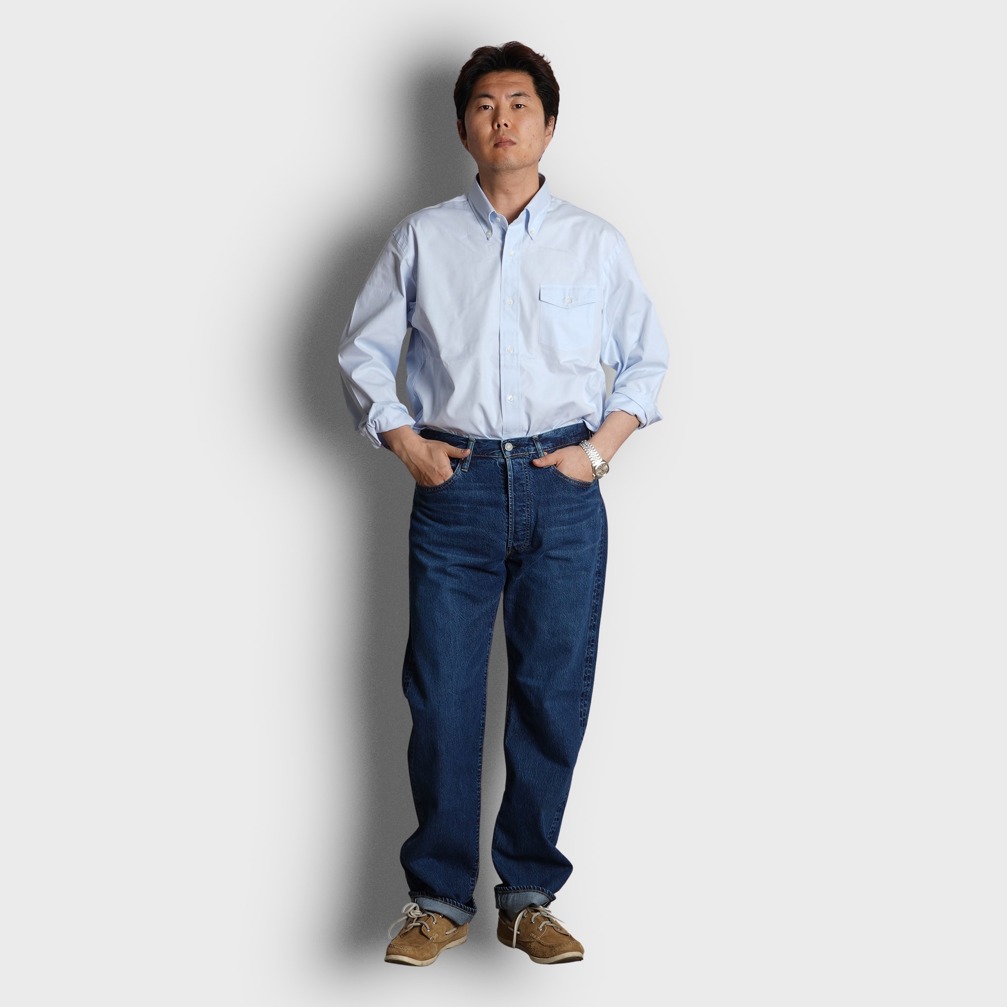 J.PRESS -﻿ ﻿﻿AUTHENTIC B.D SHIRTS - Blue