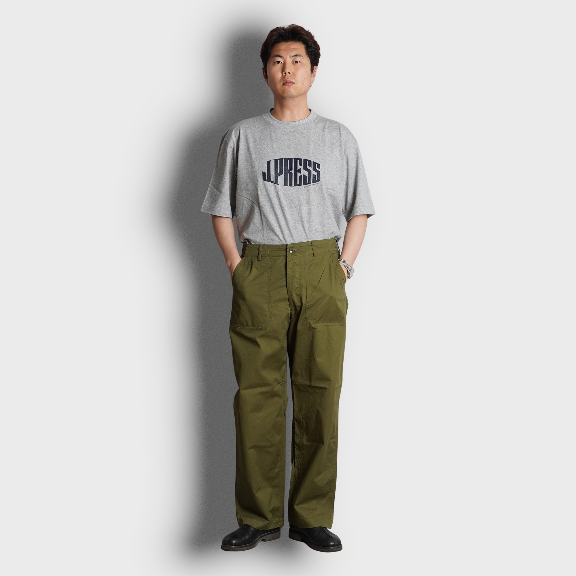 J.PRESS -﻿ ﻿﻿LOGO T-SHIRTS - Gray