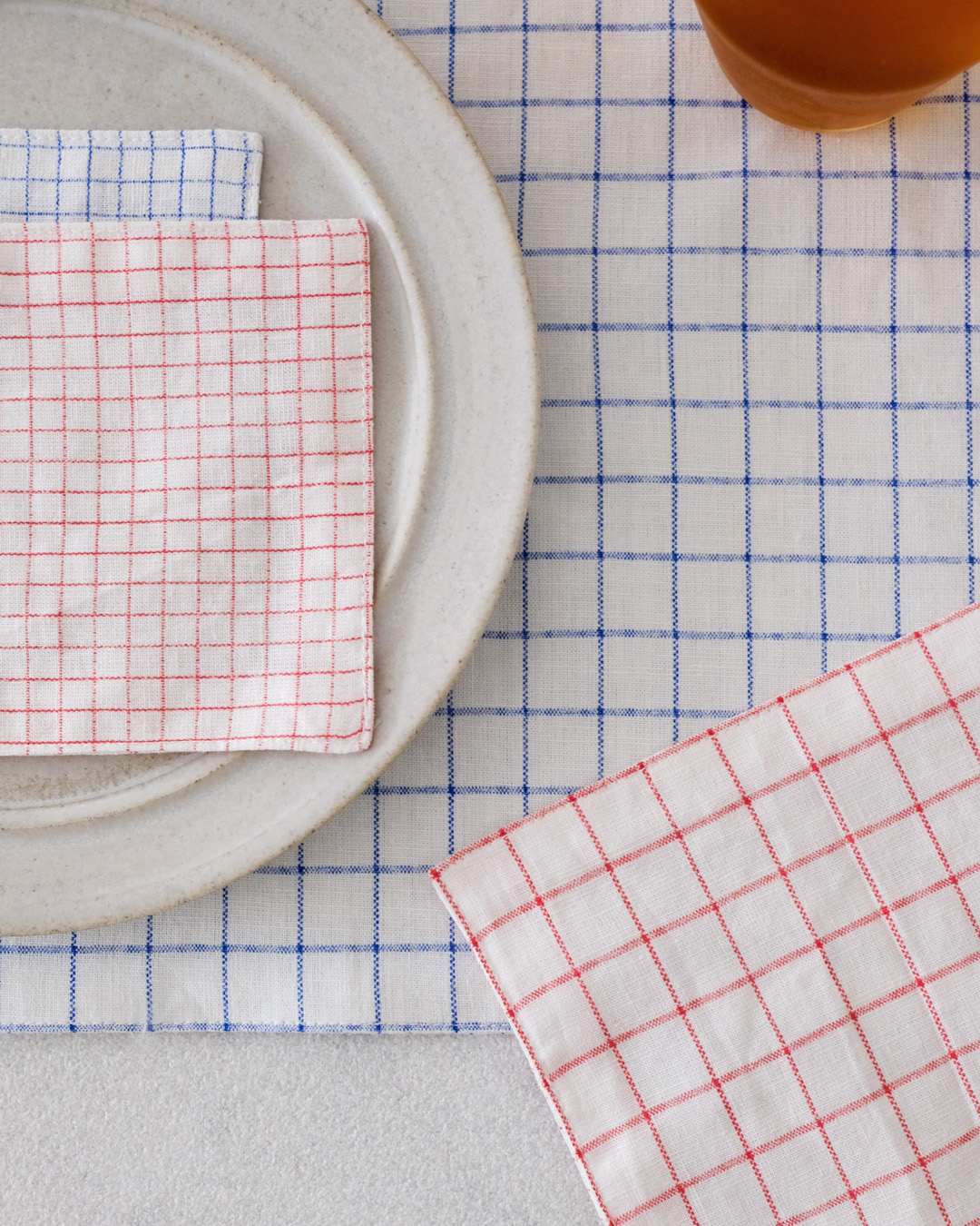 Table mat - Blue Grid