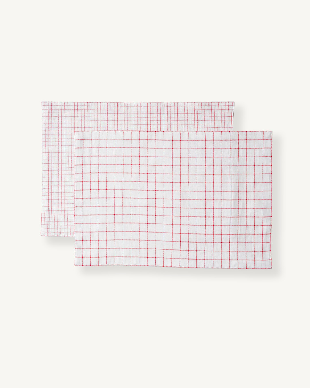 Table mat - Red Grid