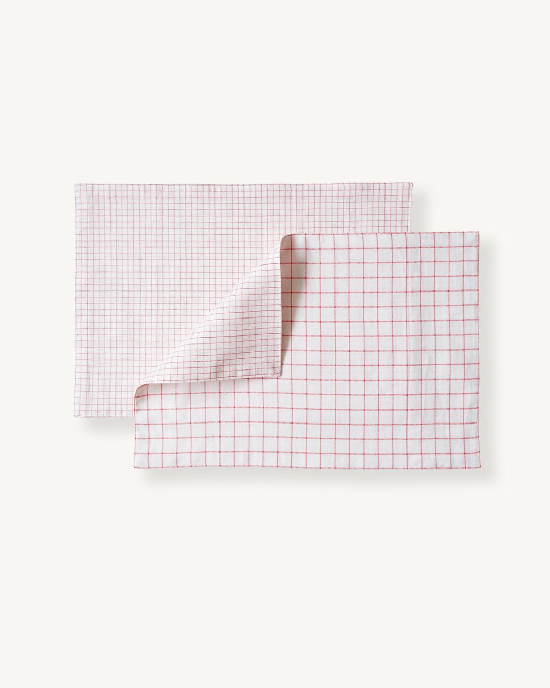 Table mat - Red Grid