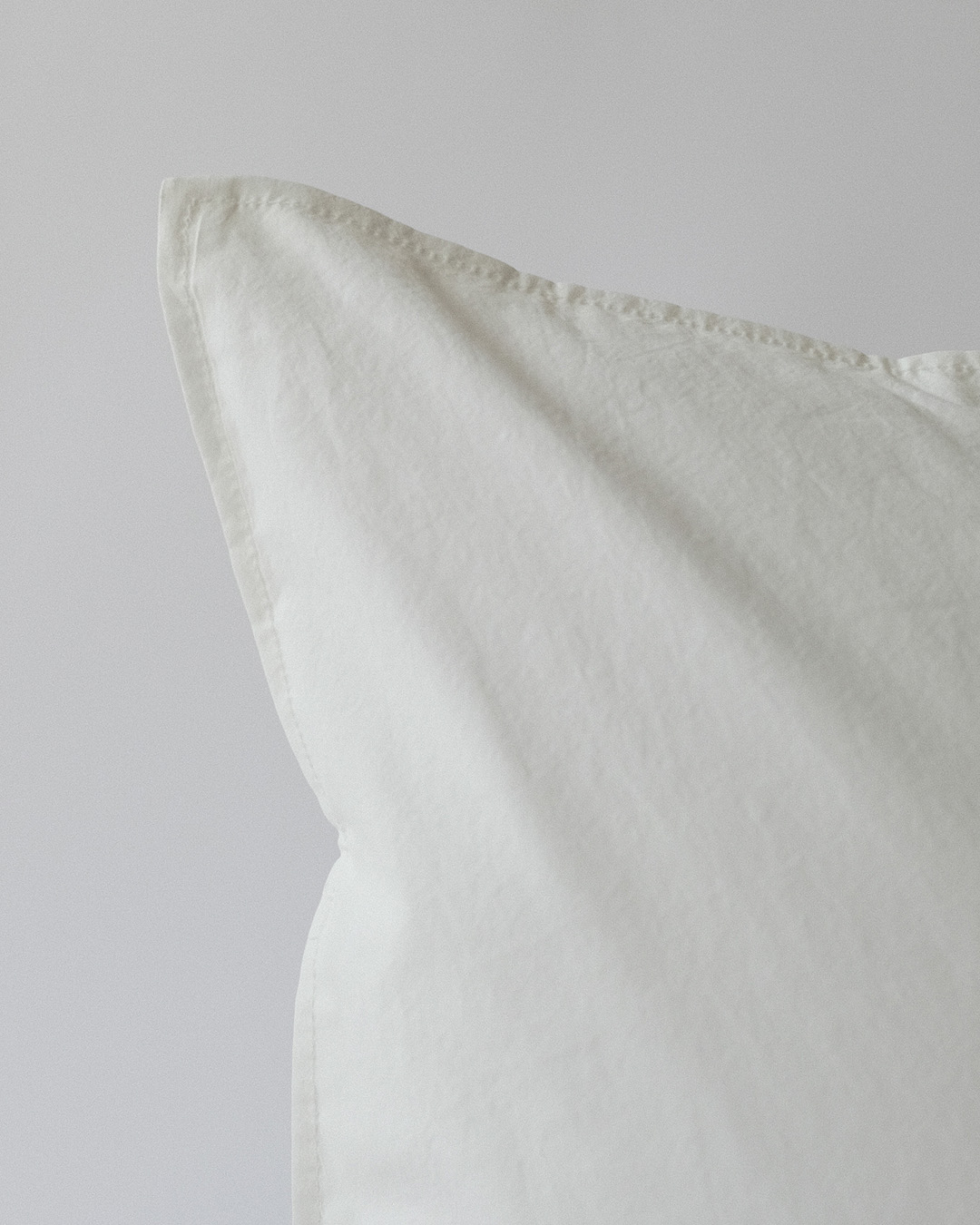 Crispy Cotton Pillow Case, natural white