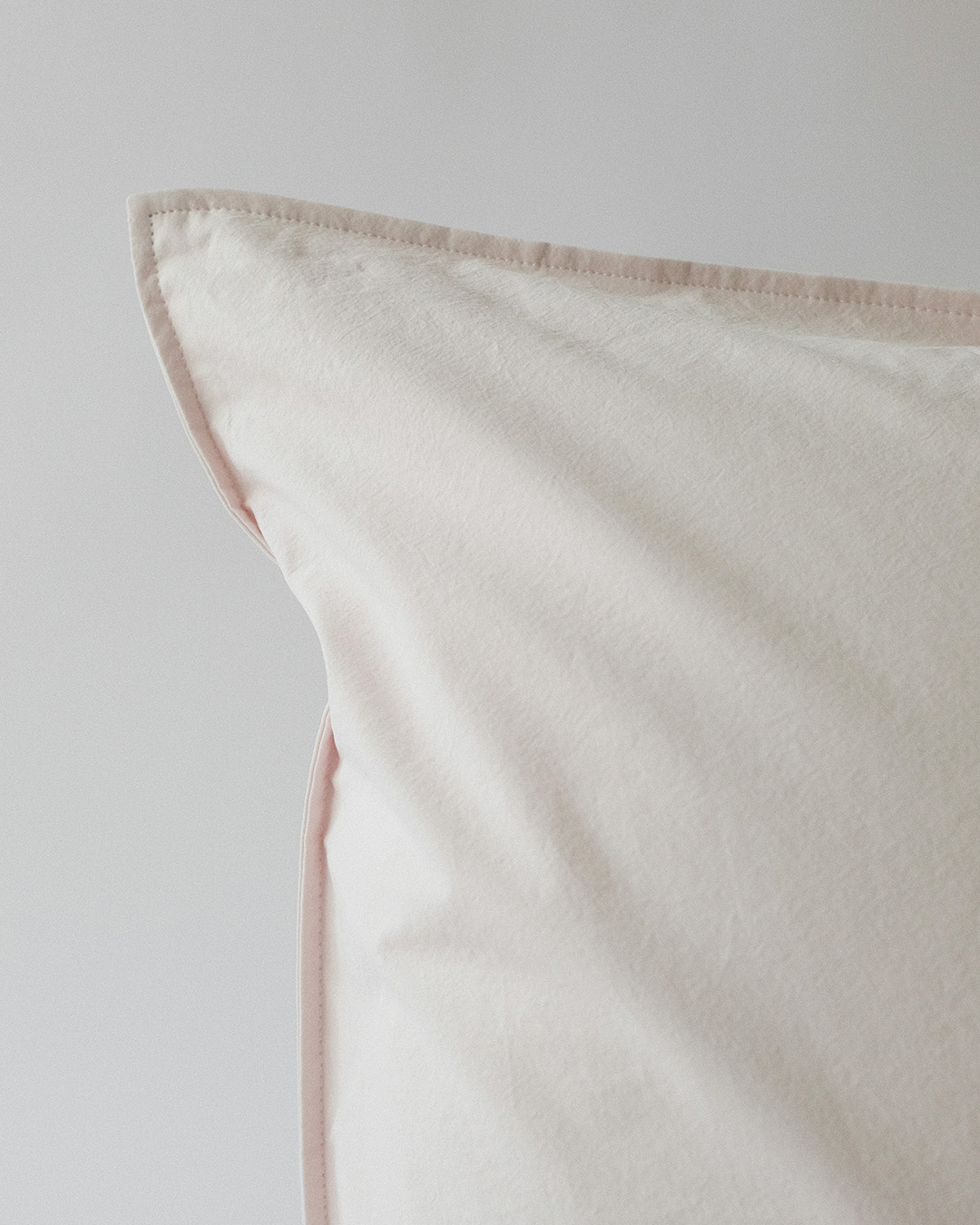 Crispy Cotton Pillow Case, cloud pink