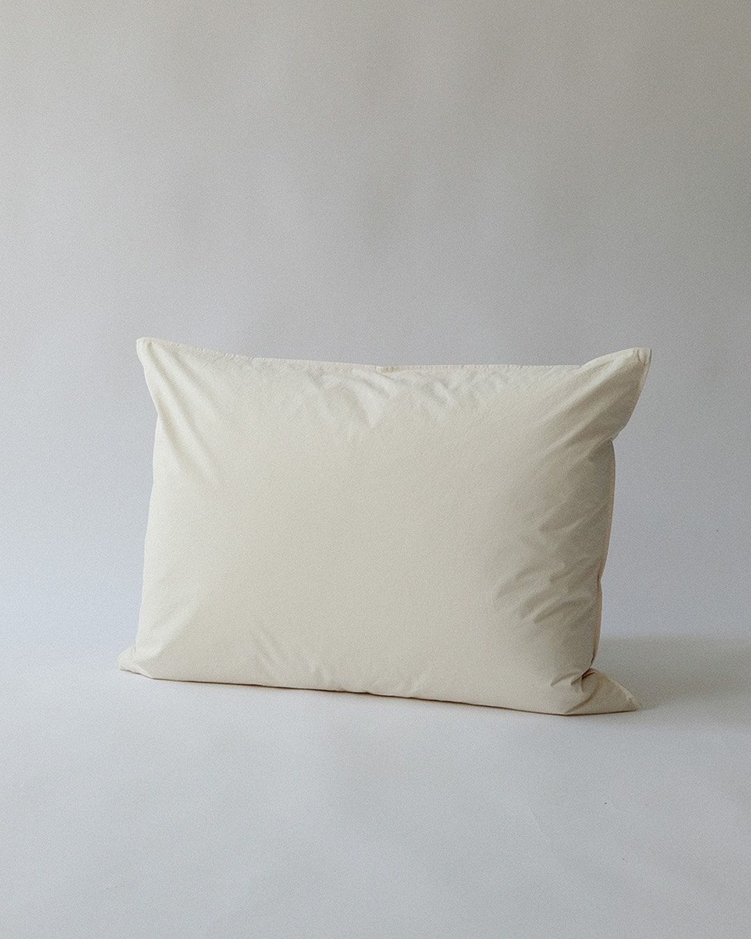 Crispy Cotton Pillow Case, egg shell