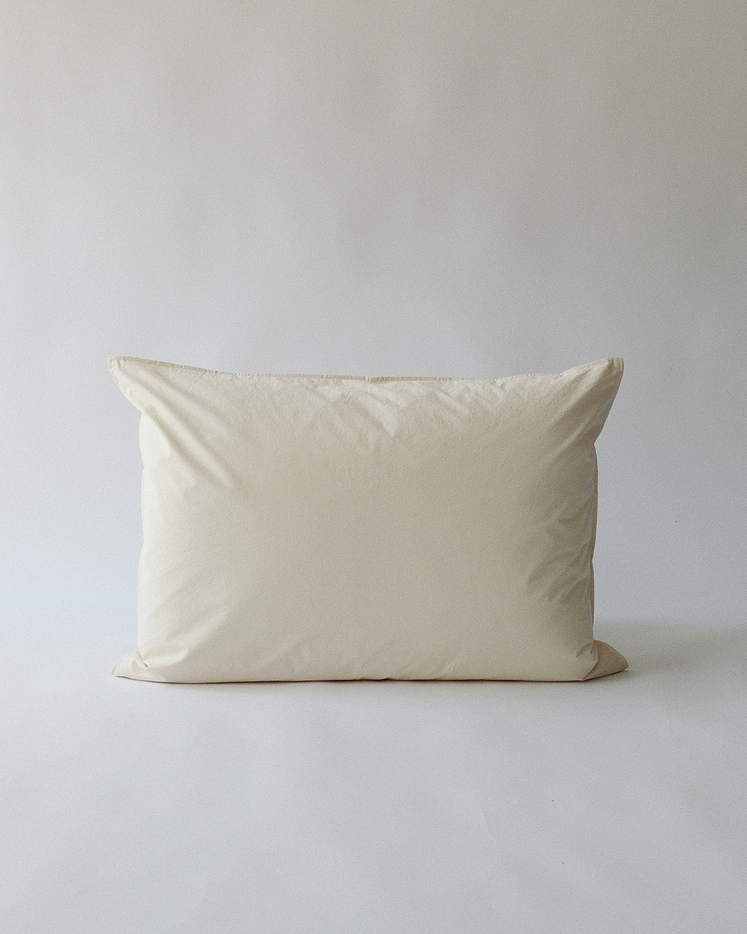 Crispy Cotton Pillow Case, egg shell