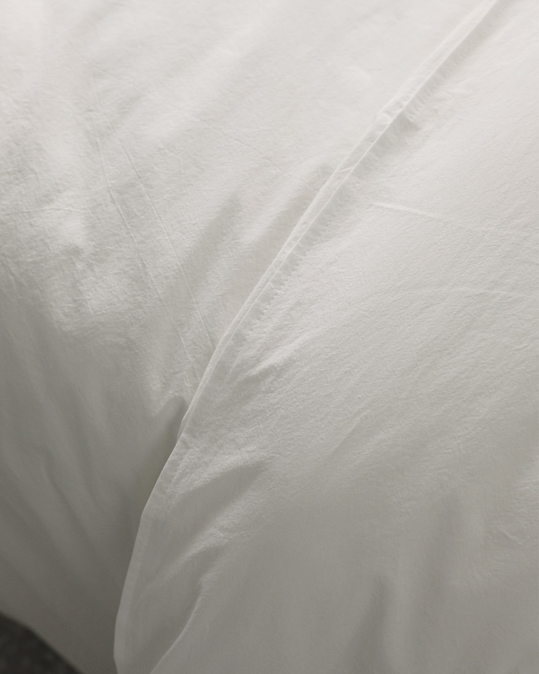 Crispy Cotton Duvet Cover, natural whtie