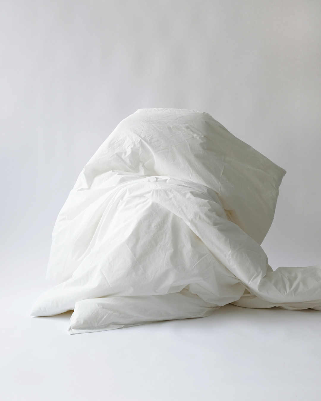 Crispy Cotton Duvet Cover, natural whtie