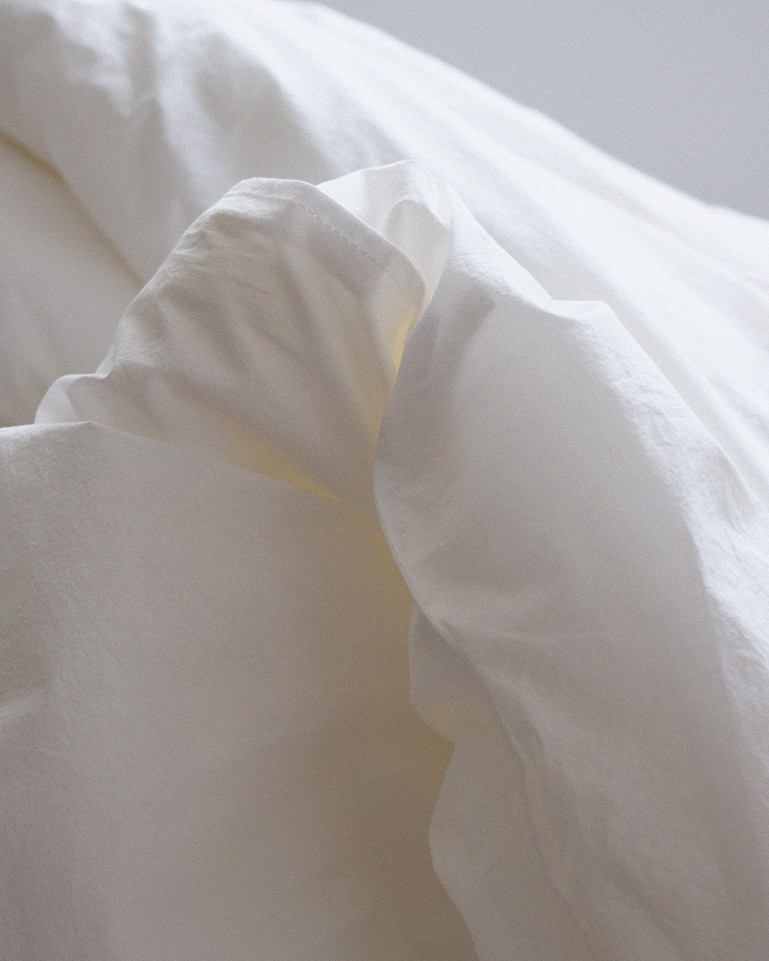 Crispy Cotton Duvet Cover, natural whtie