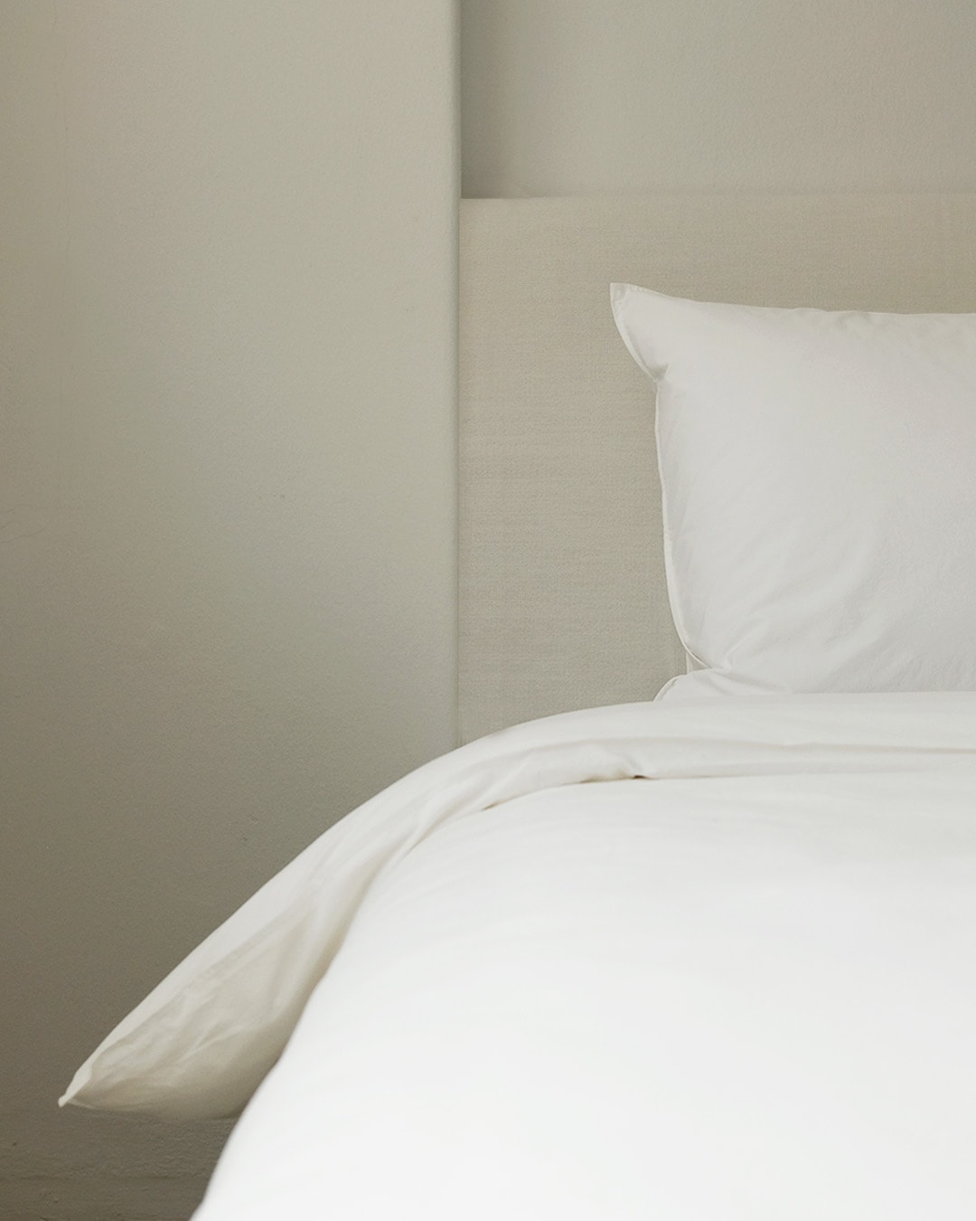 Crispy Cotton Duvet Cover, natural whtie