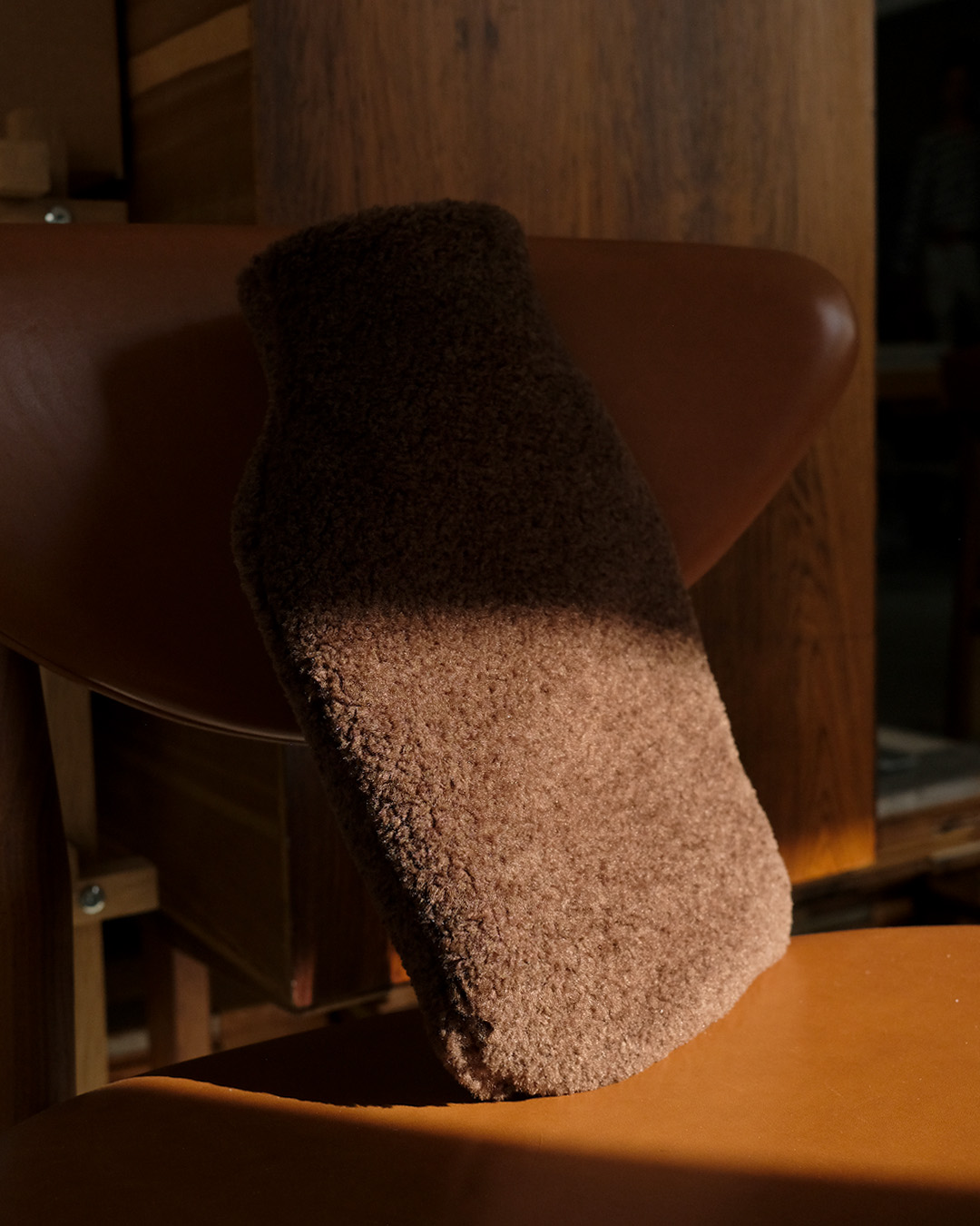 Hot Water Bottle Cover, Brown
