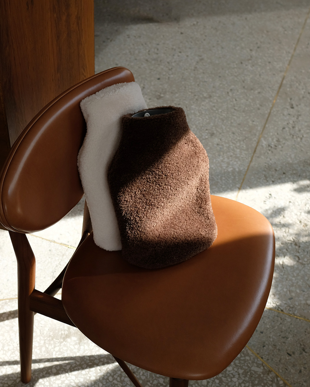 Hot Water Bottle Cover, Brown