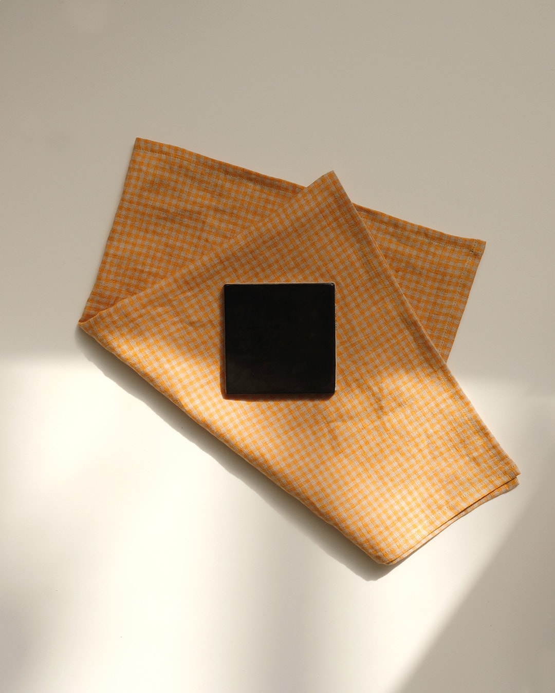 Tea Towel - Linen Orange