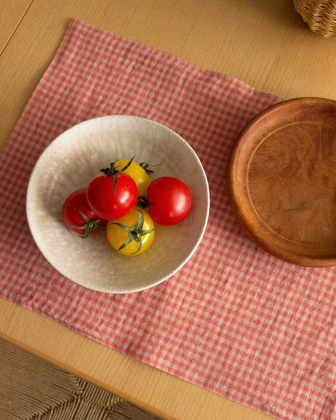 Table mat - Linen Red