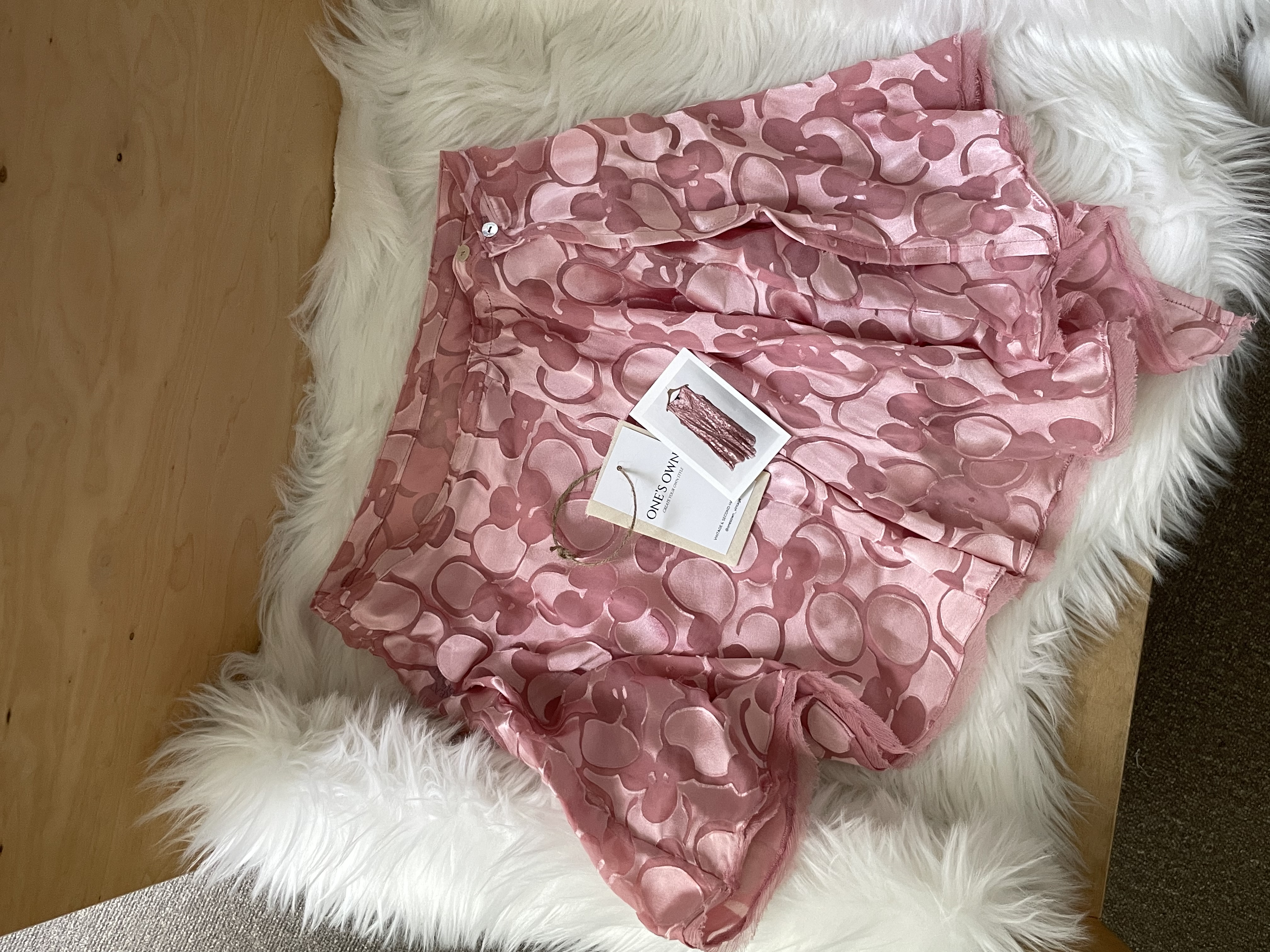 Upcycled & Redesigned by ONE'S OWN : Layered wrap skirt [18]