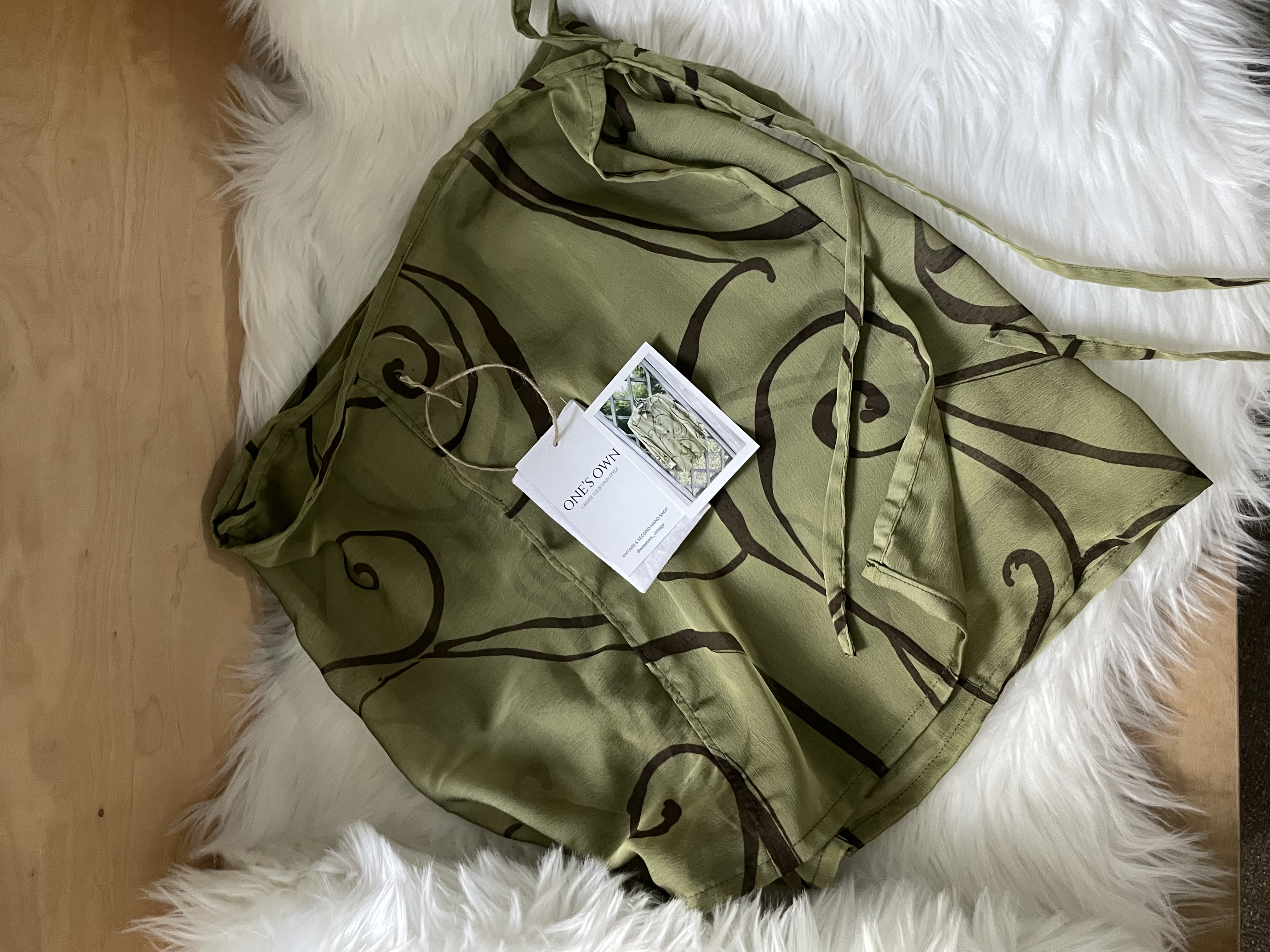 Upcycled & Redesigned by ONE'S OWN : Layered wrap skirt [20]