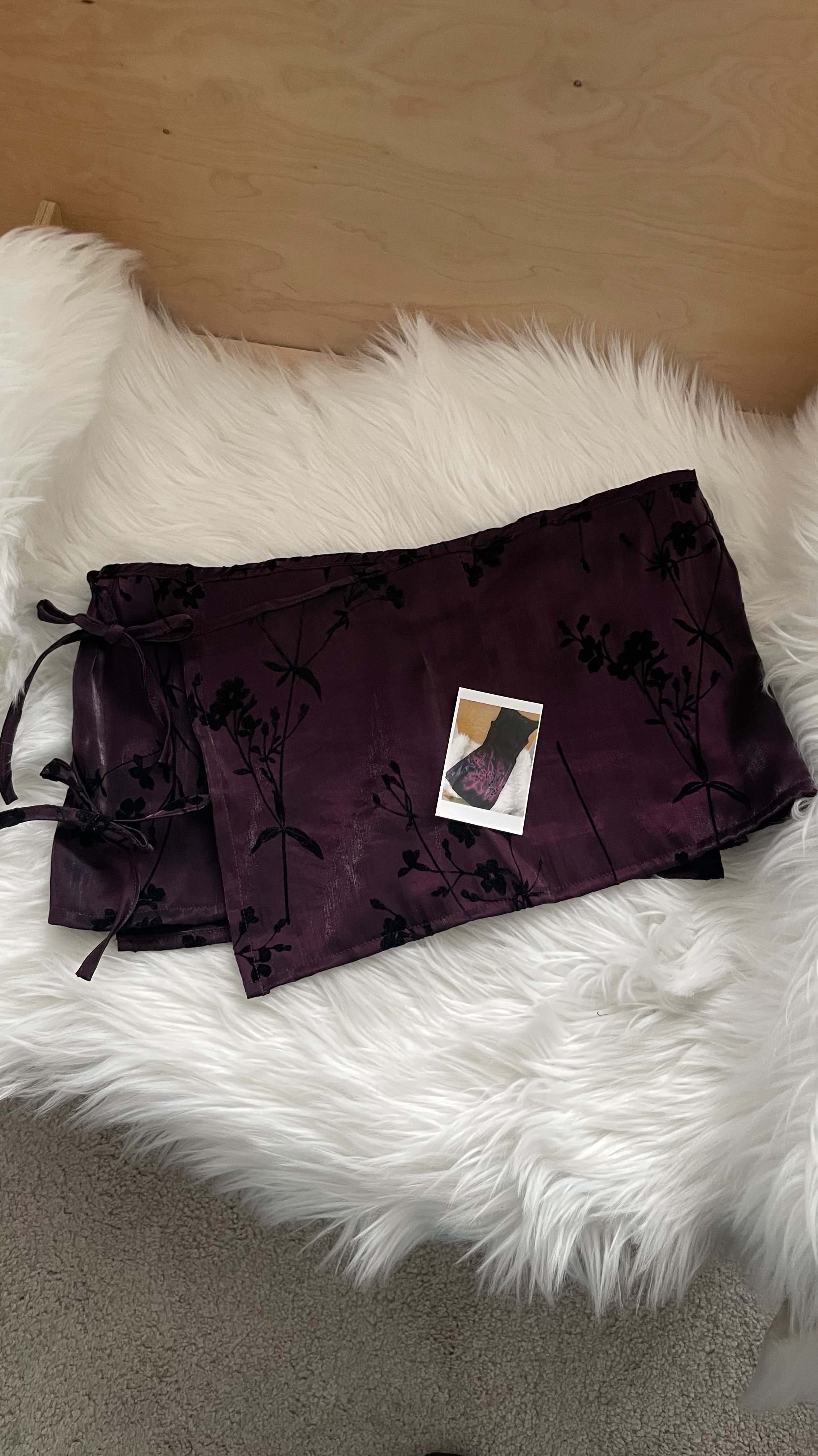 Upcycled & Redesigned by ONE'S OWN : Layered wrap skirt [23]