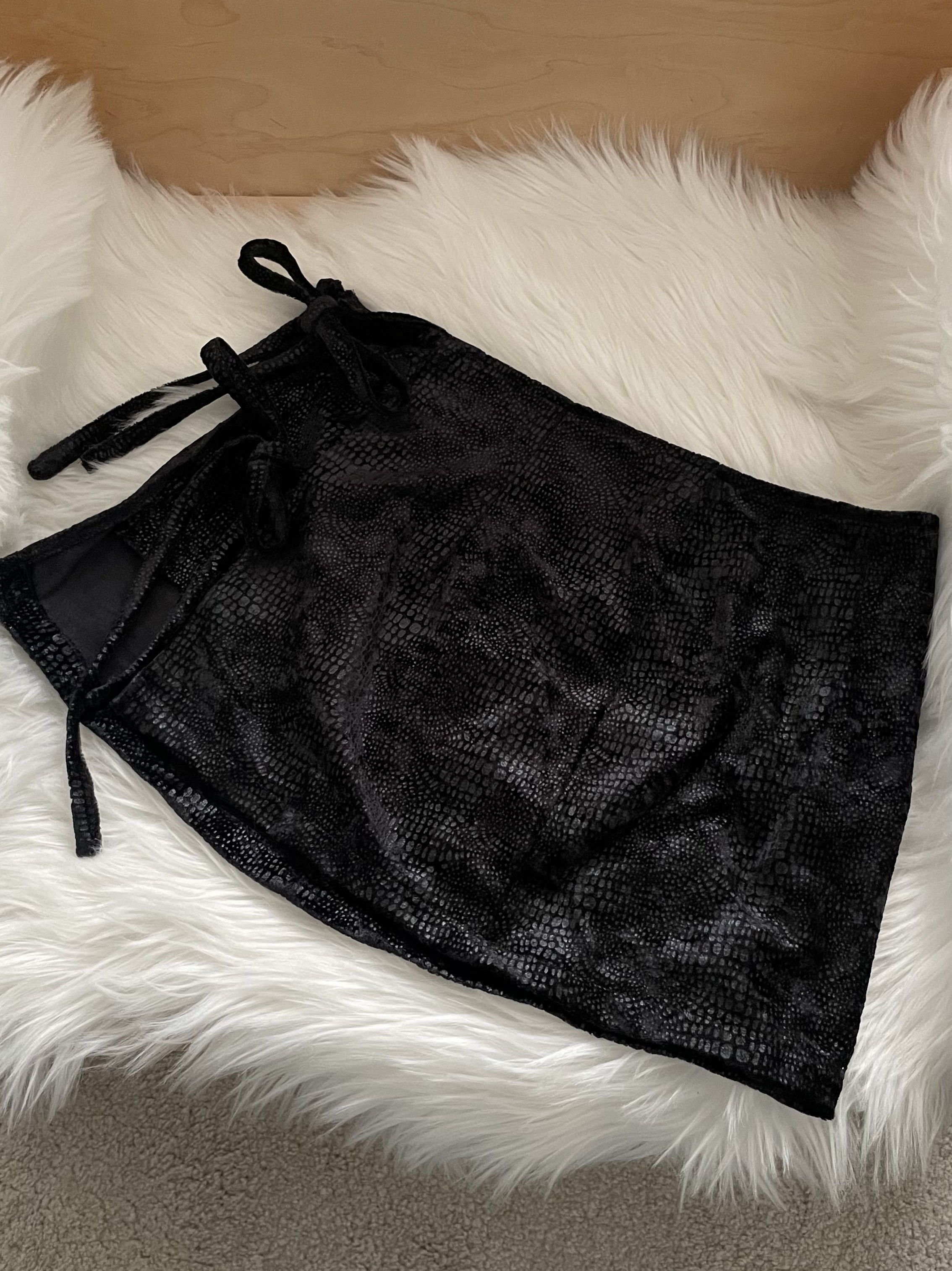 Upcycled & Redesigned by ONE'S OWN : Layered wrap skirt [24]]