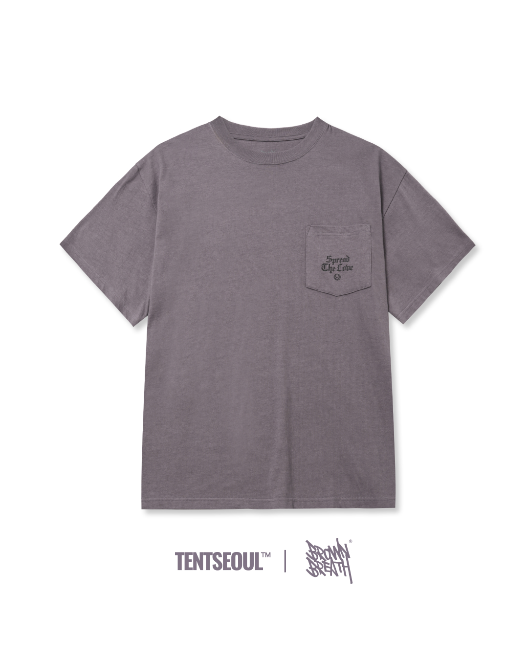 SPREAD LOVE POCKET TEE [PURPLE]