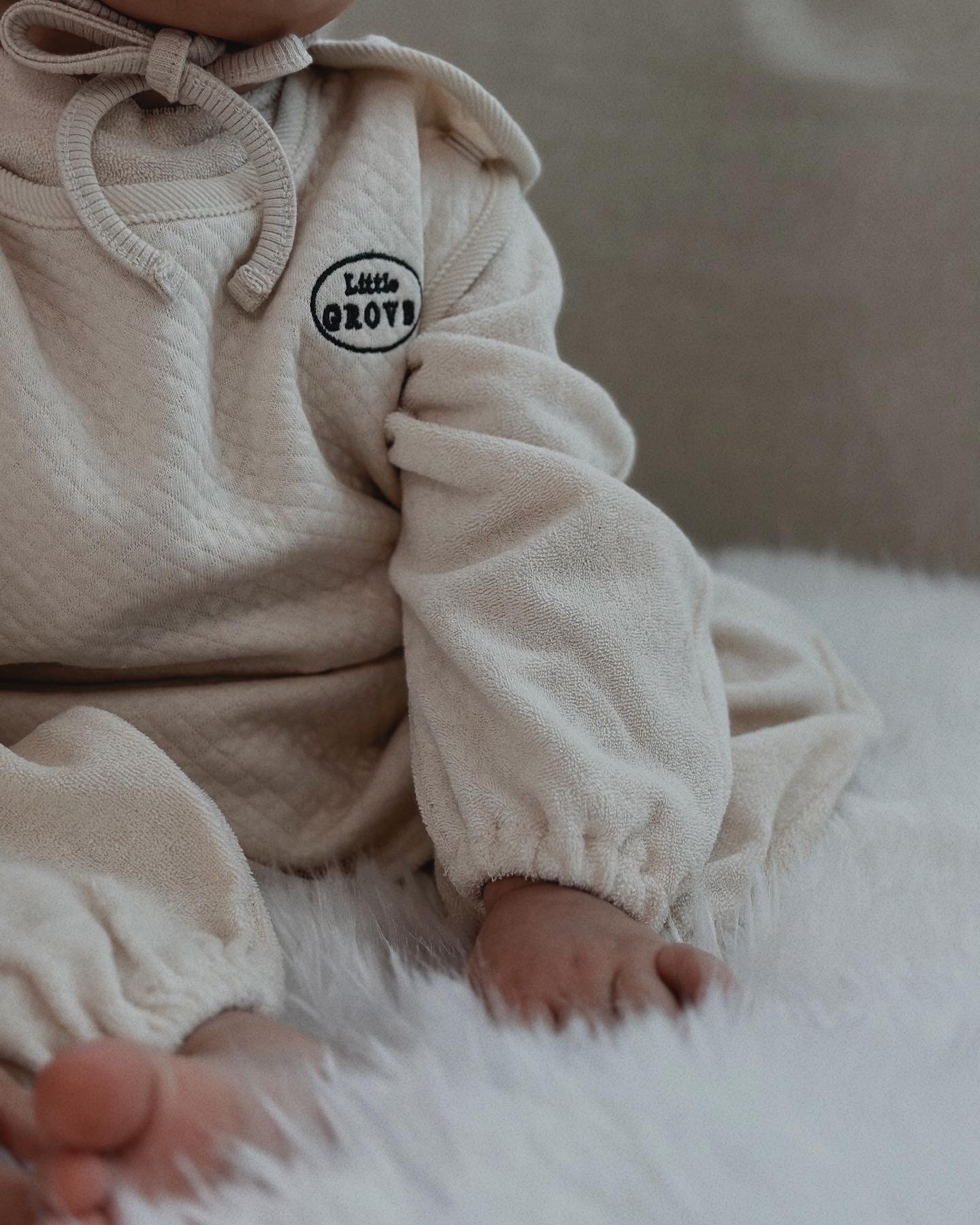 Luna Organic Sleeping Vest - Cream