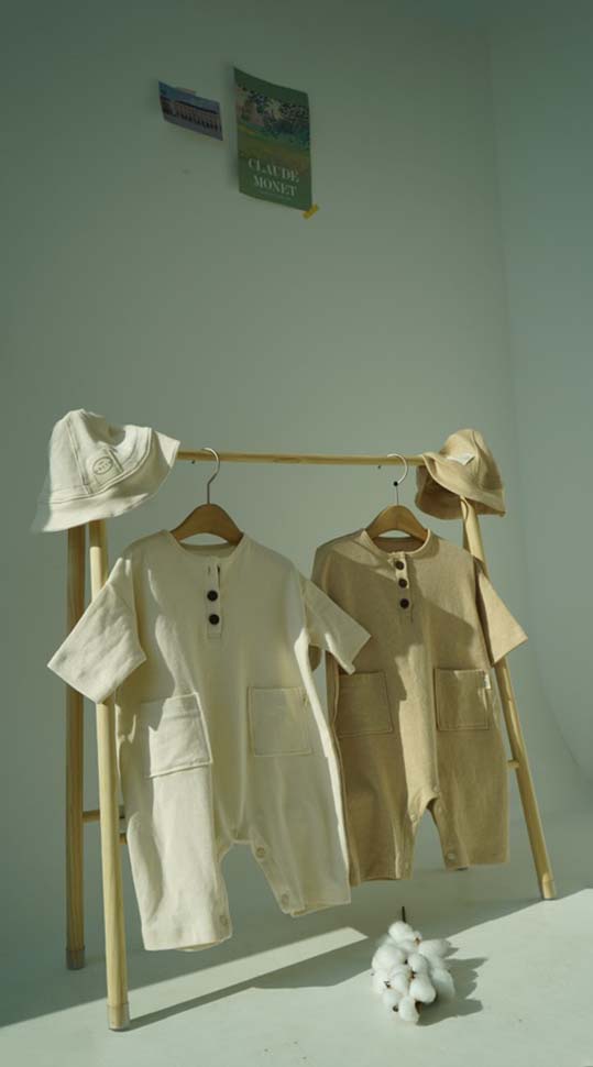 Organic meshed playsuit