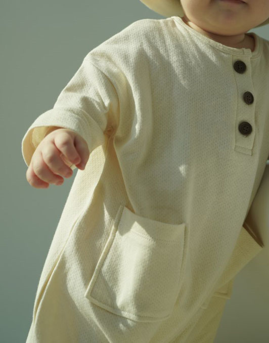 Organic meshed playsuit