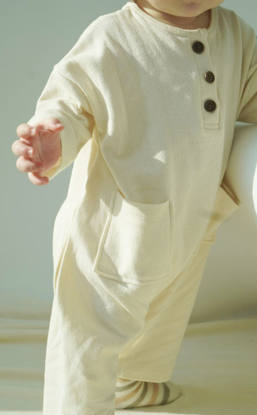 Organic meshed playsuit