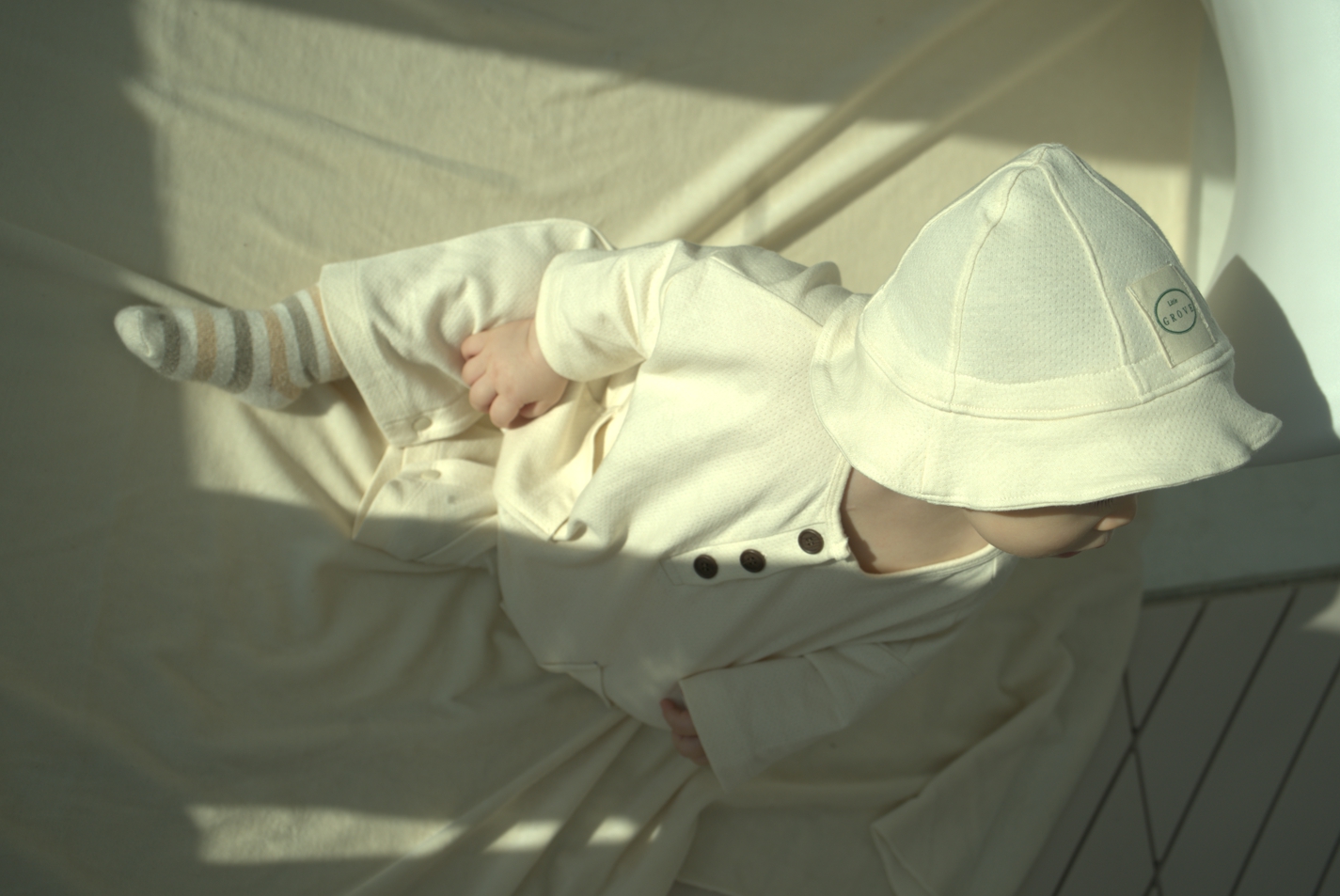 Organic meshed playsuit
