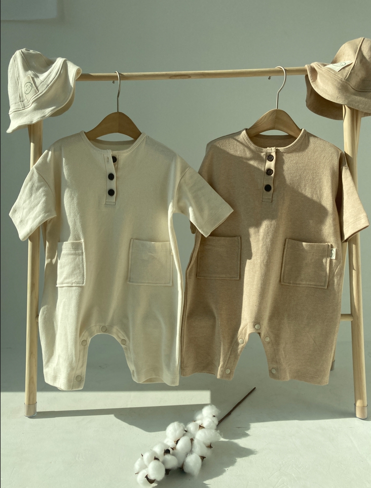 Organic meshed playsuit
