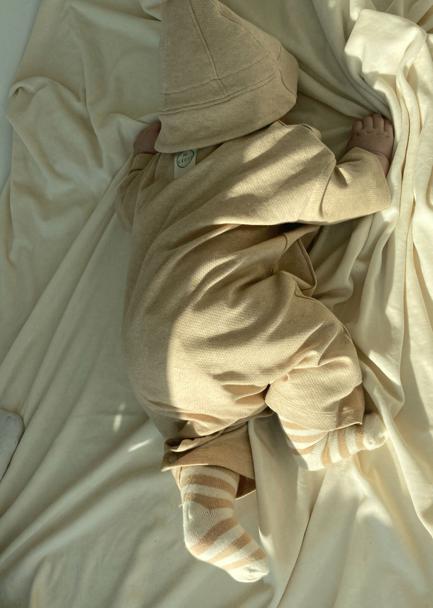 Organic meshed playsuit