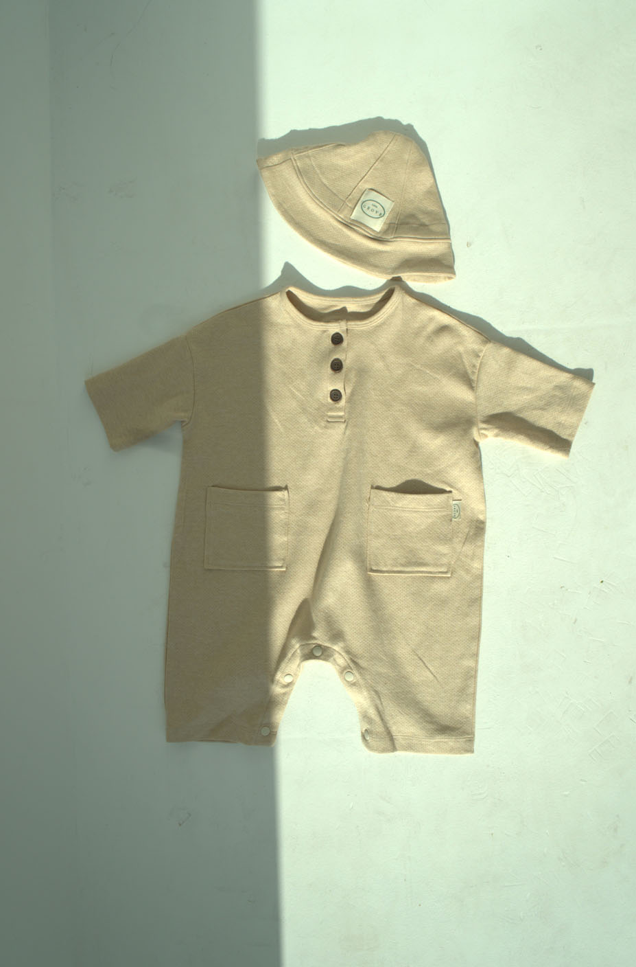 Organic meshed playsuit