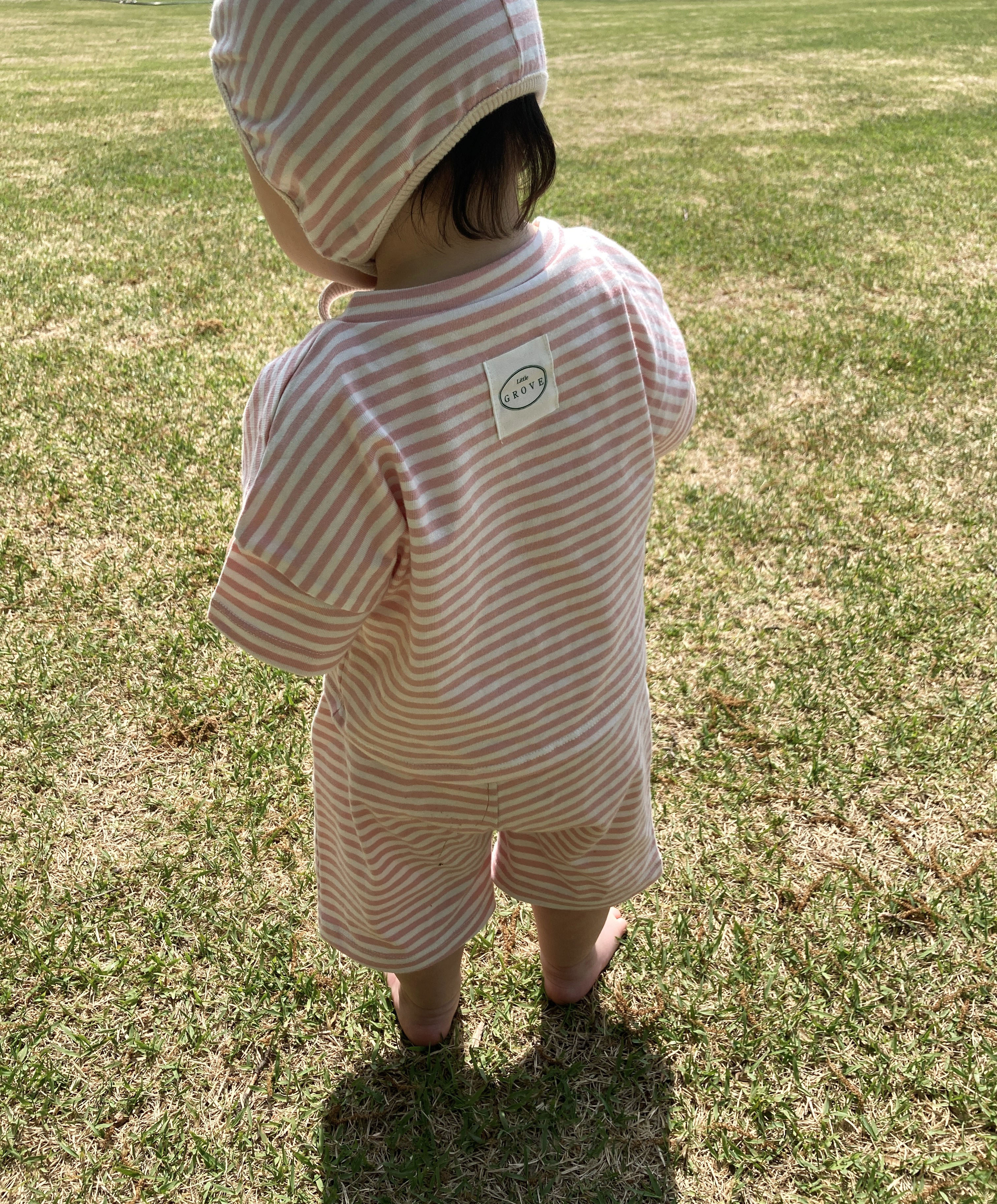 Organic striped pants