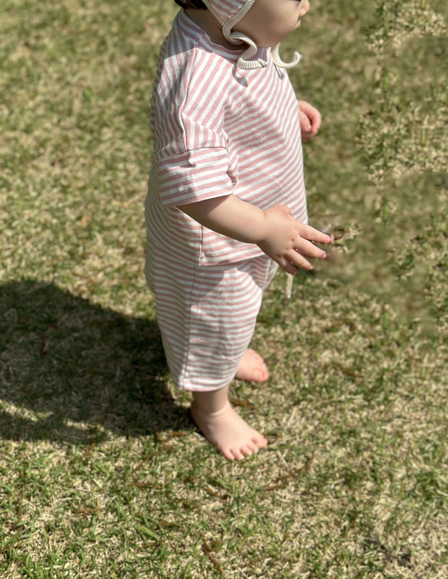 Organic striped pants